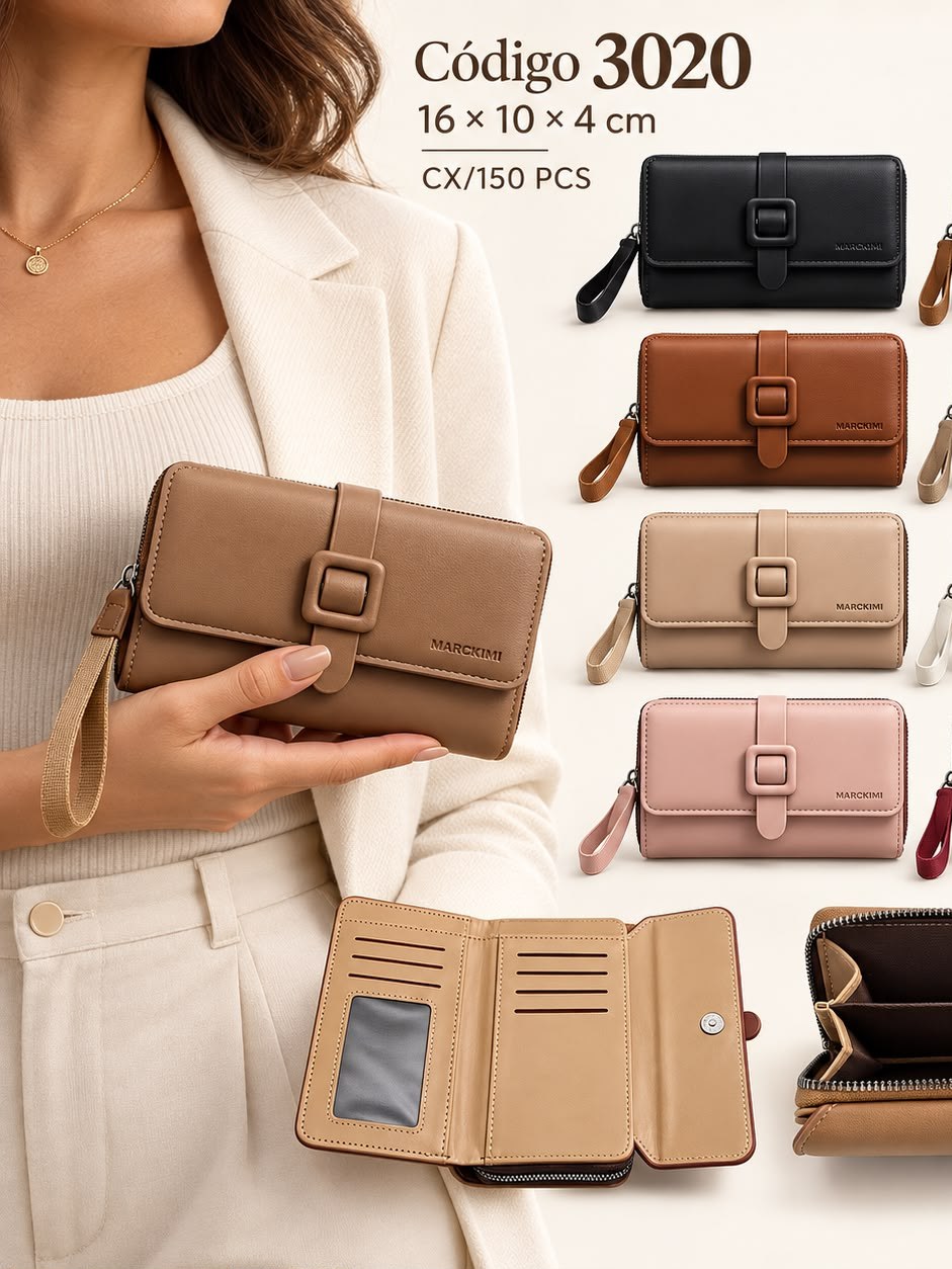 Kits 5 Carteiras Feminina 3020