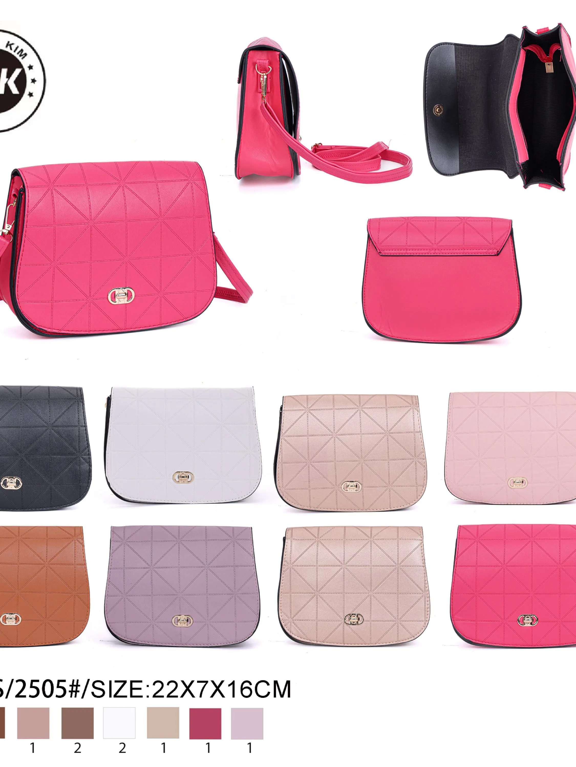 Kits 15 Bolsas Feminina 2505