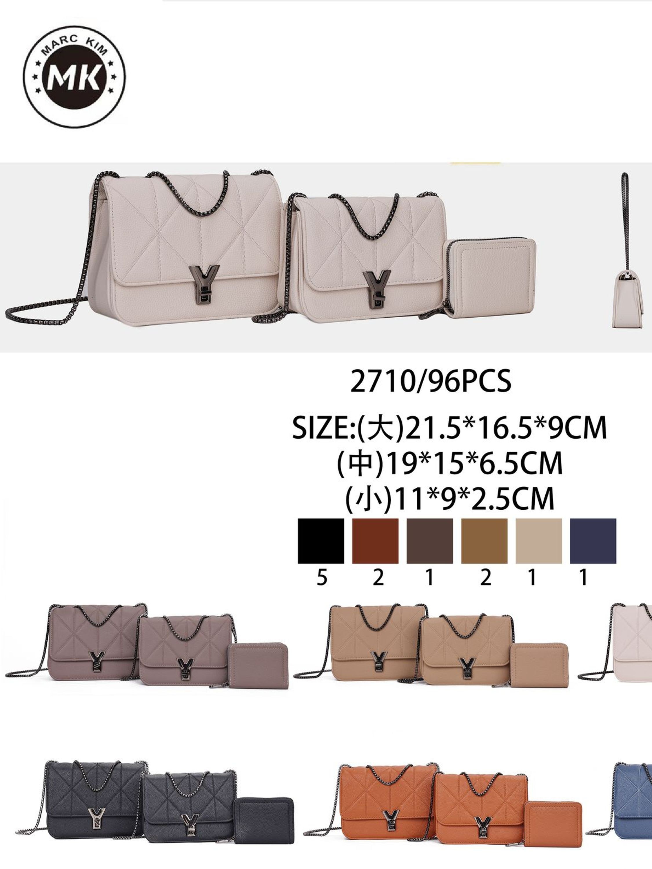 Kits 3 Bolsas (Bolsa maior+Bolsa média+Carteira)