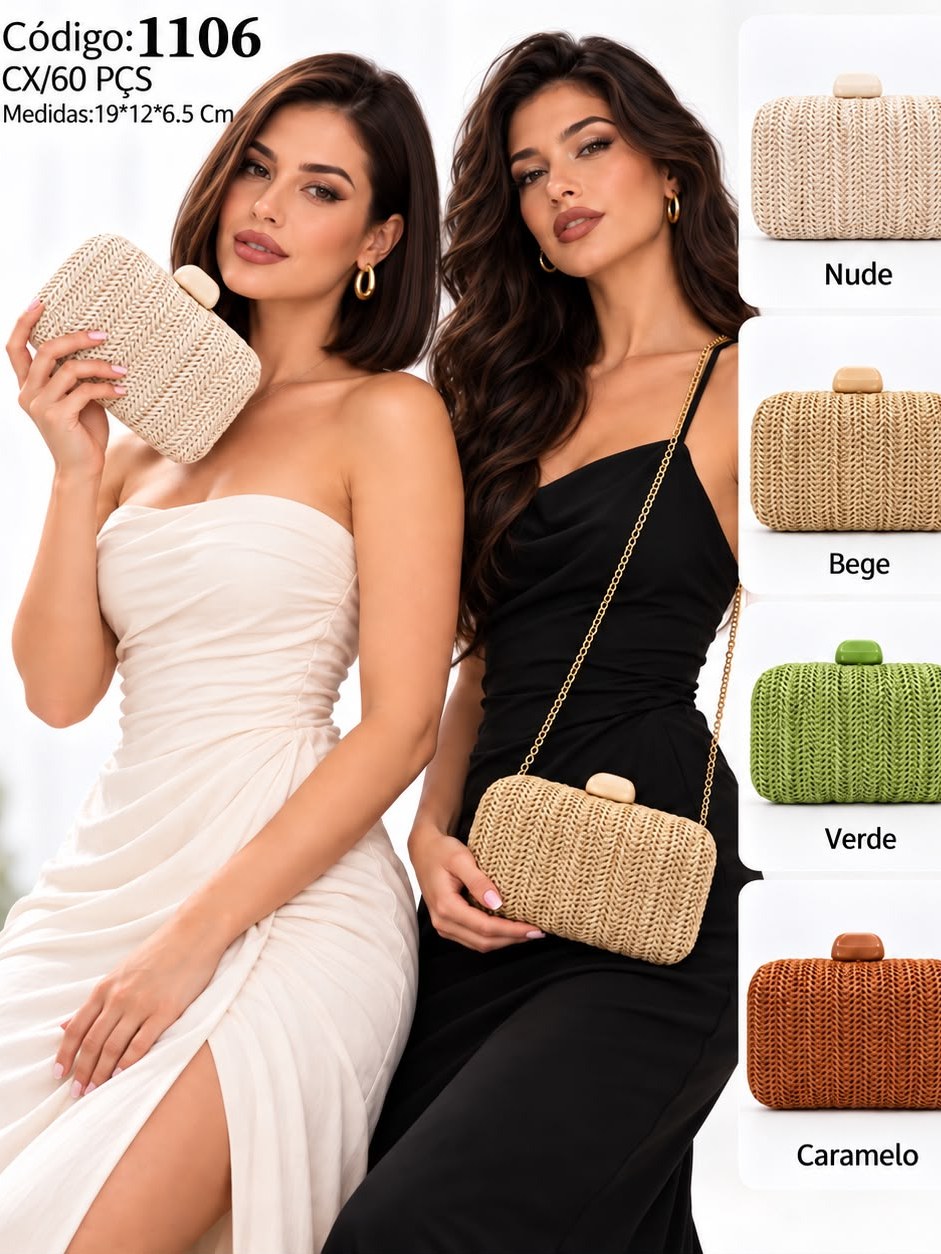 Bolsa Palha Feminina 1106