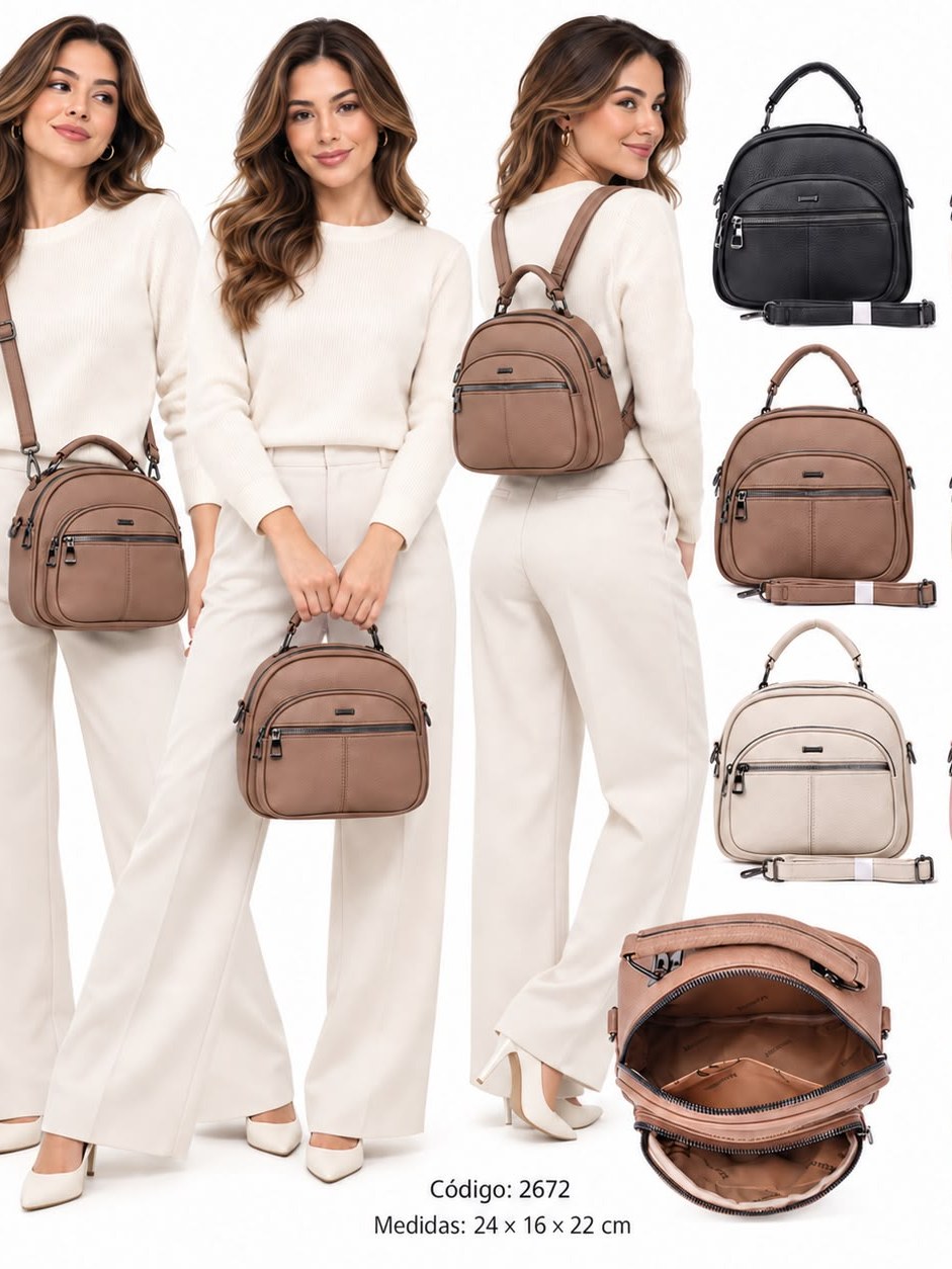 Bolsa Mochila Feminina 2672