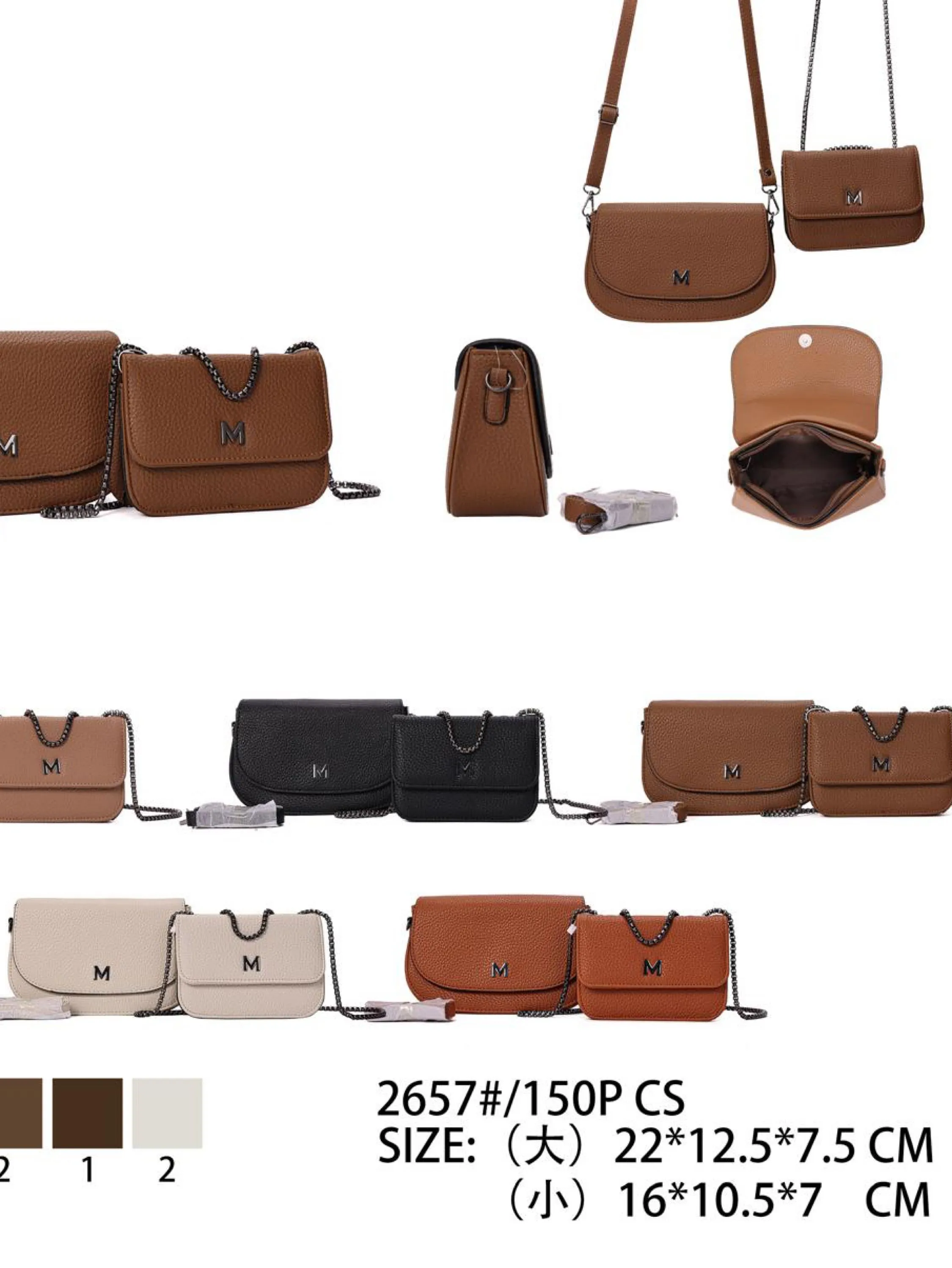 Kit 2 Bolsa Feminina 2657
