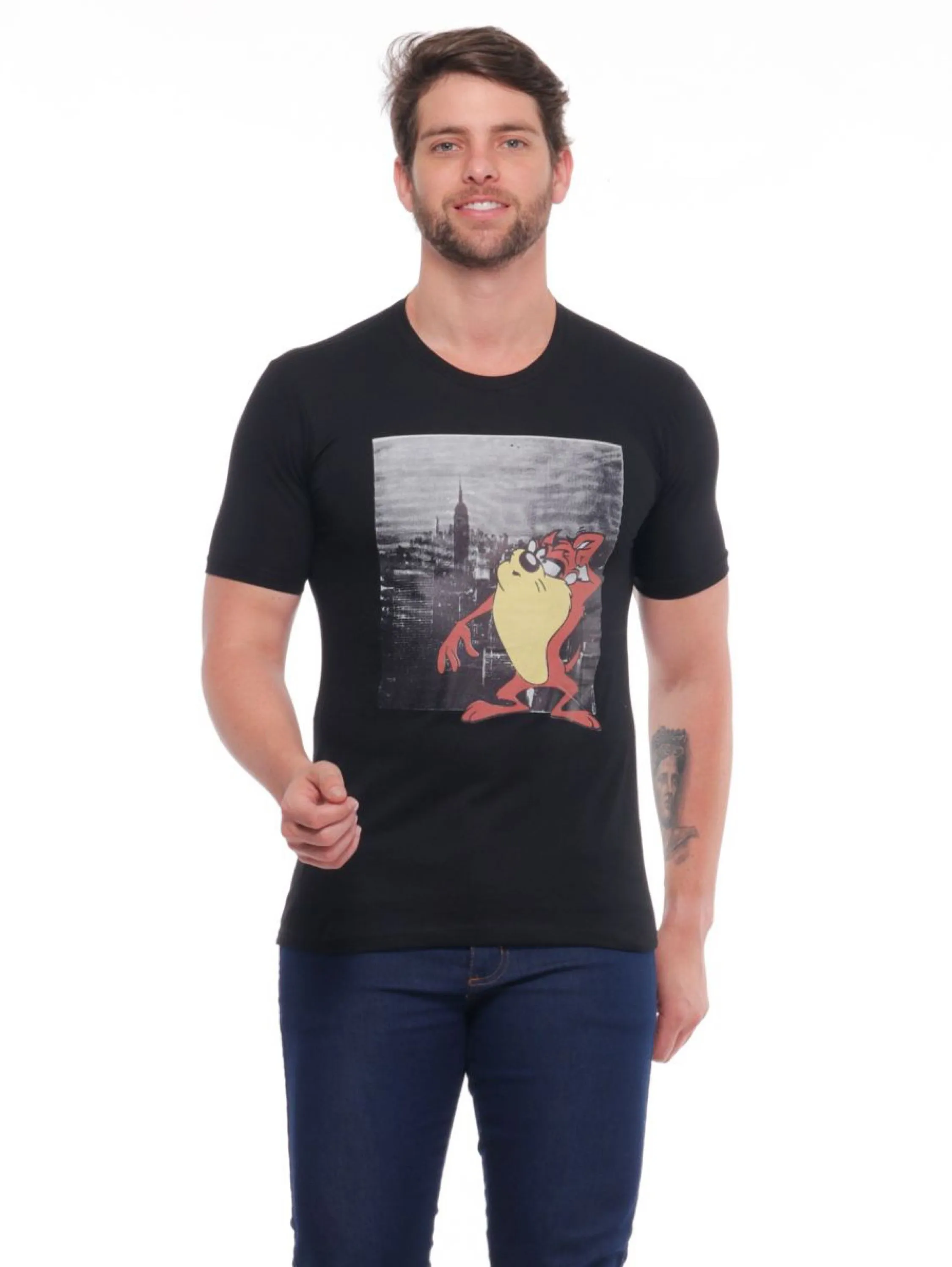 Camiseta Masculina Algodão Personagem