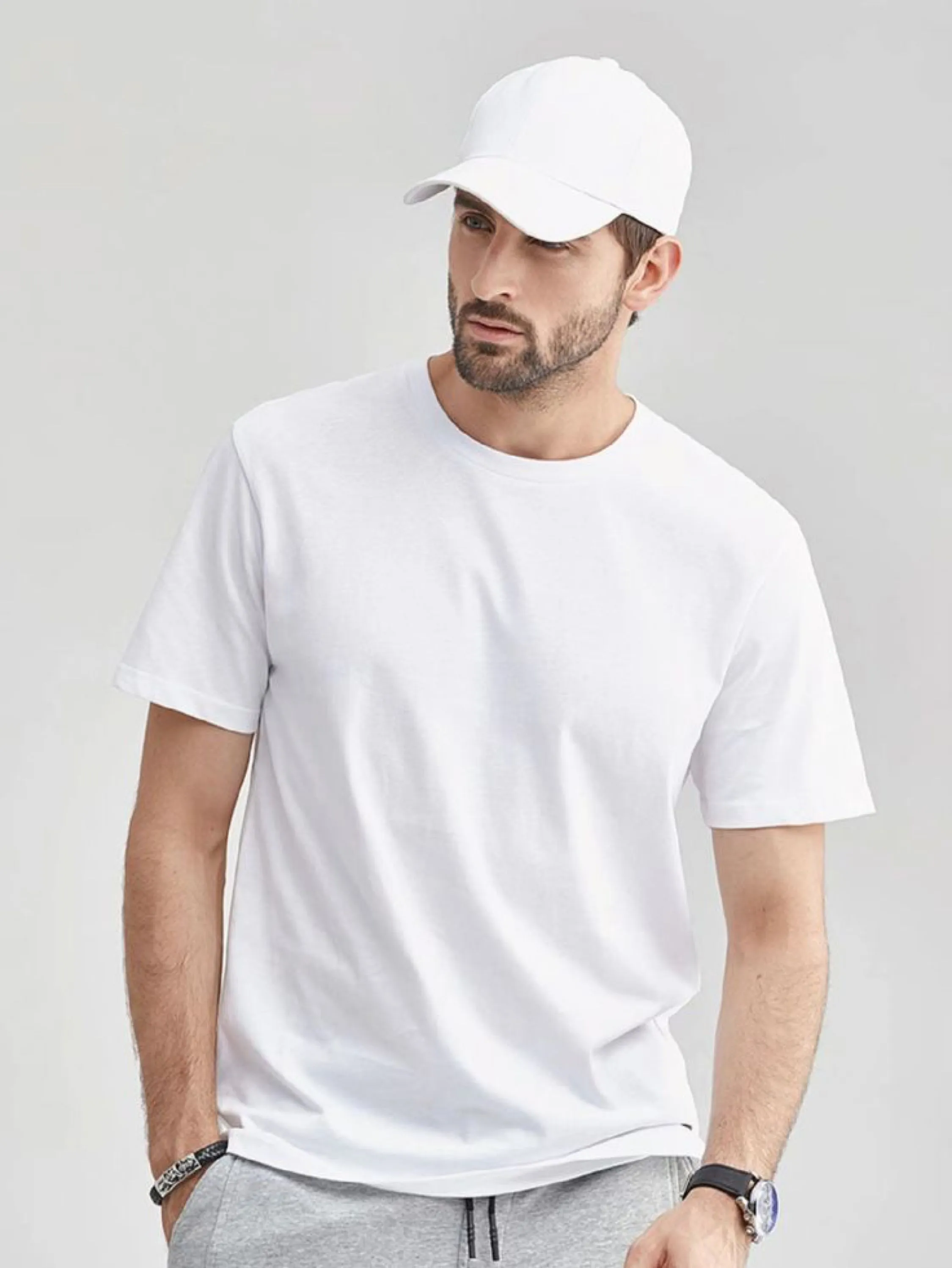 Camiseta Masculina Algodão Básica