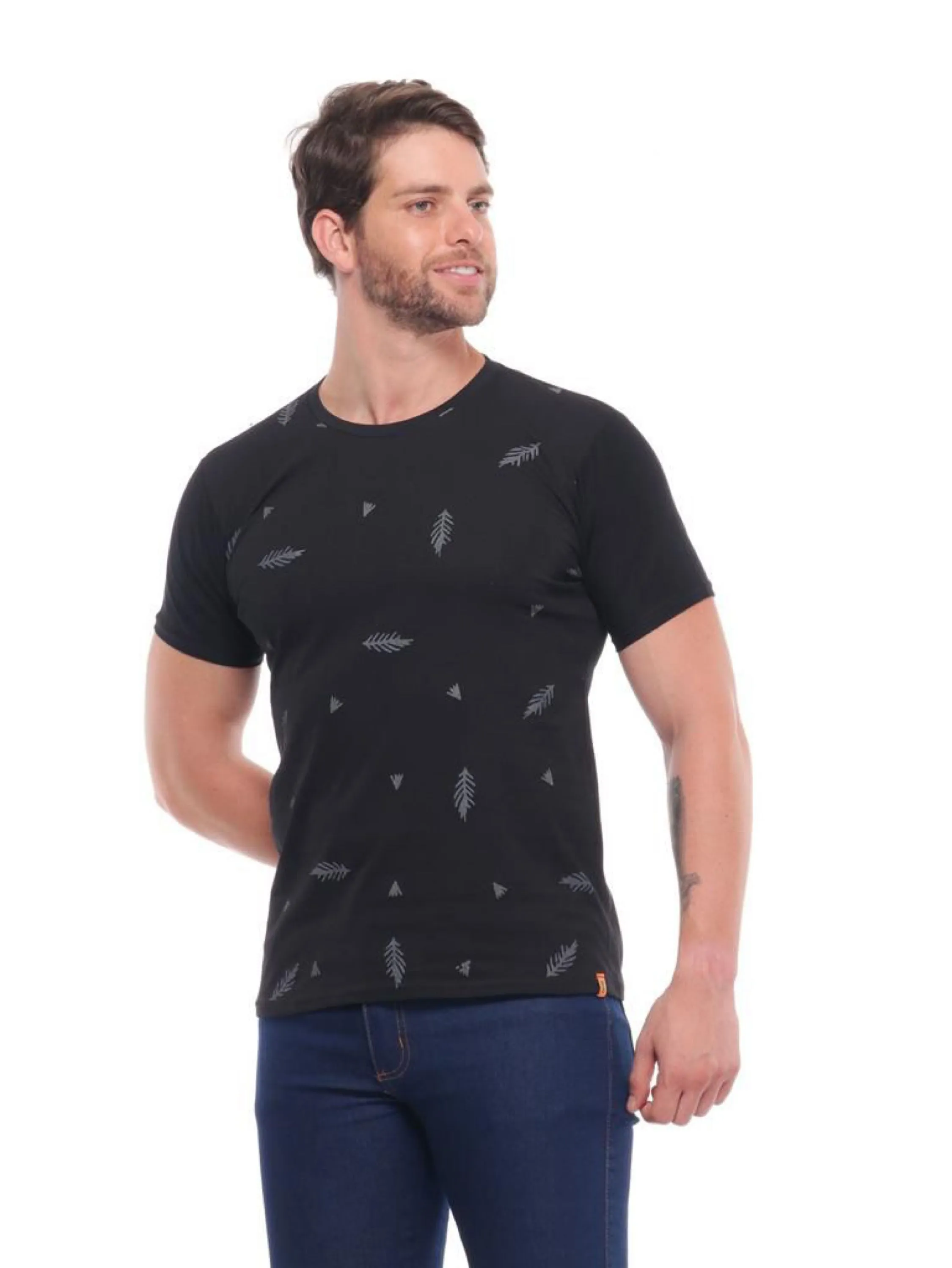 Camiseta Masculina Floral