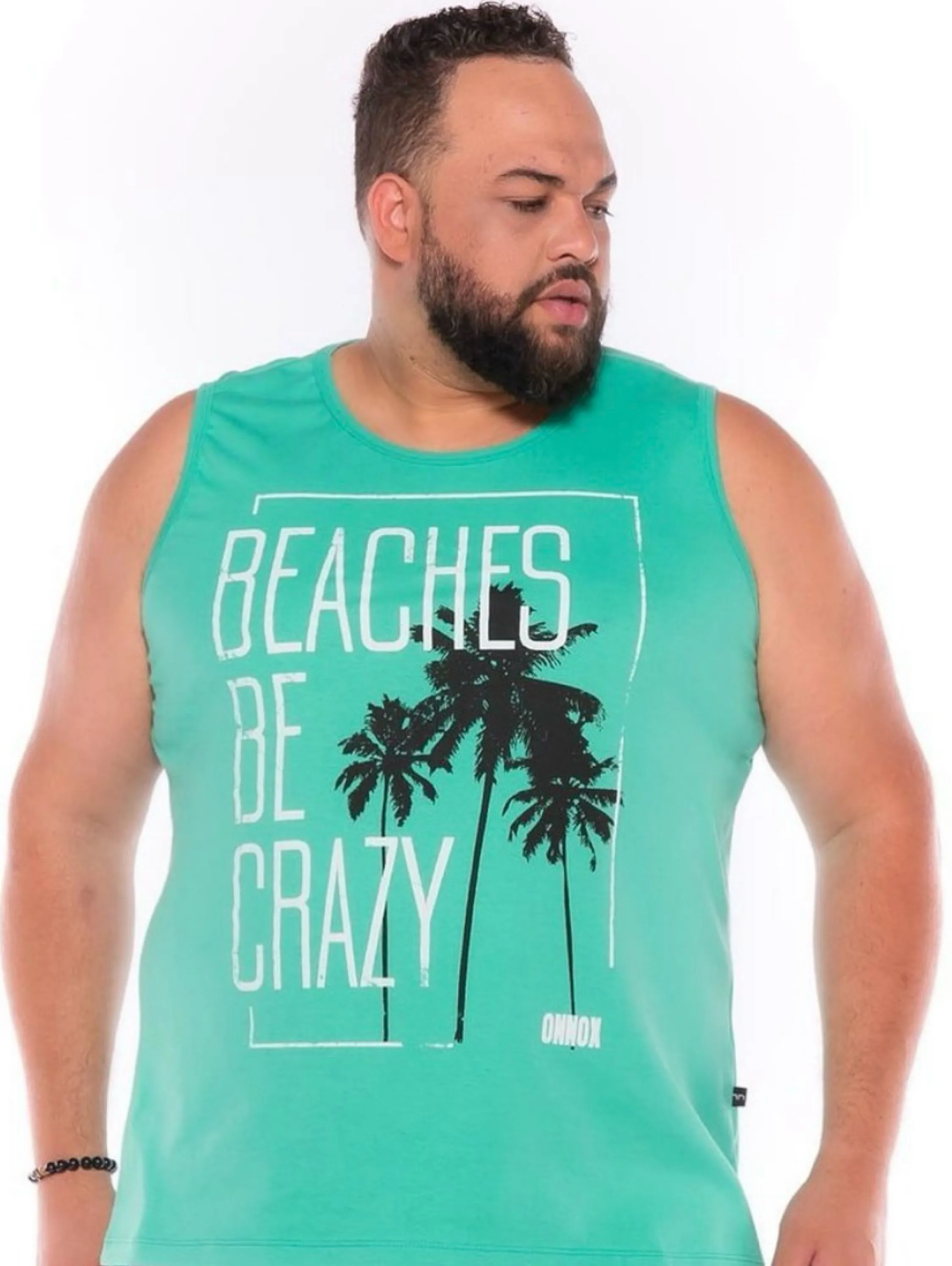 Regata Estampada Plus Size Algodão