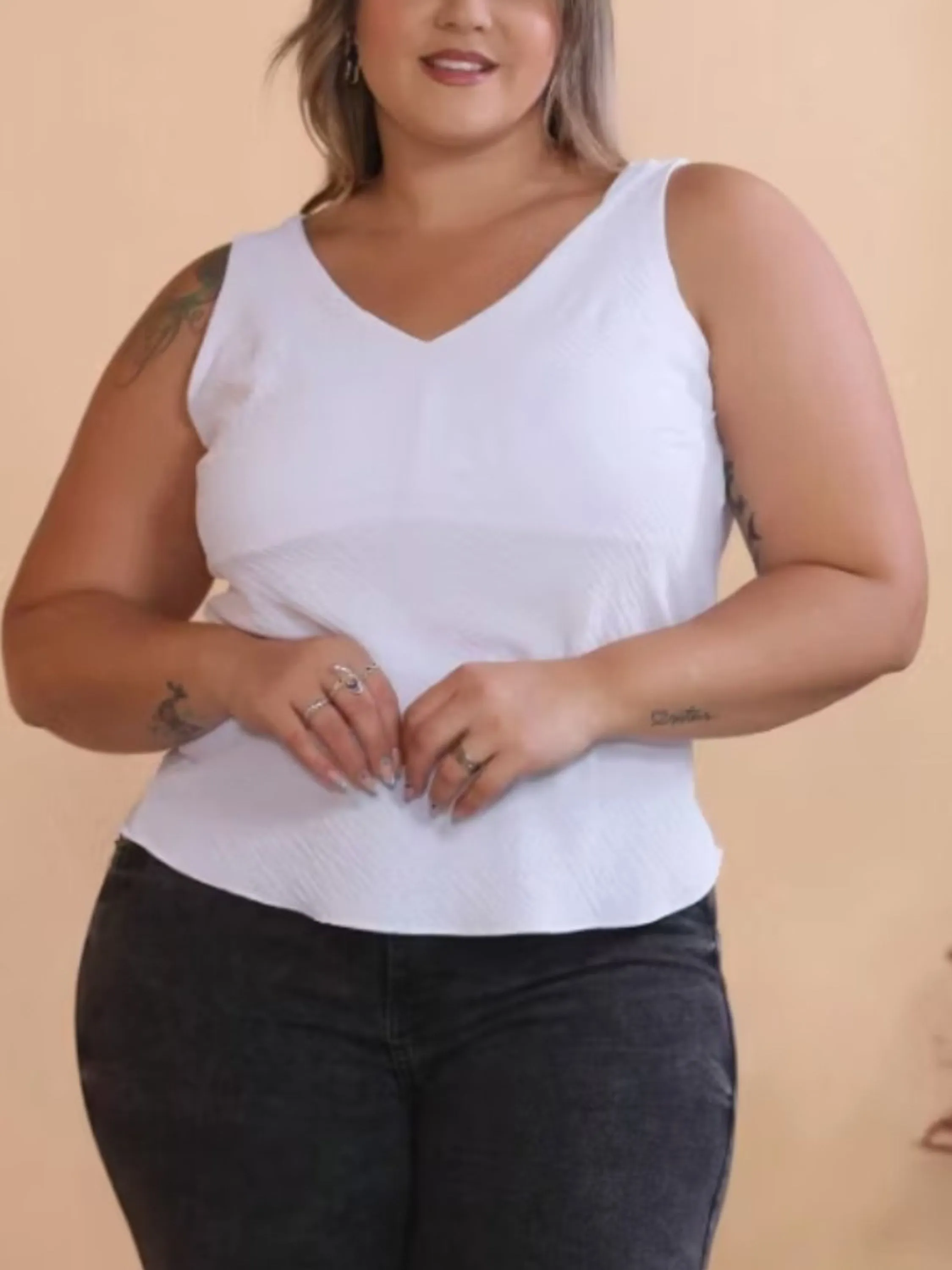 Blusa Regata Plus Size C1711