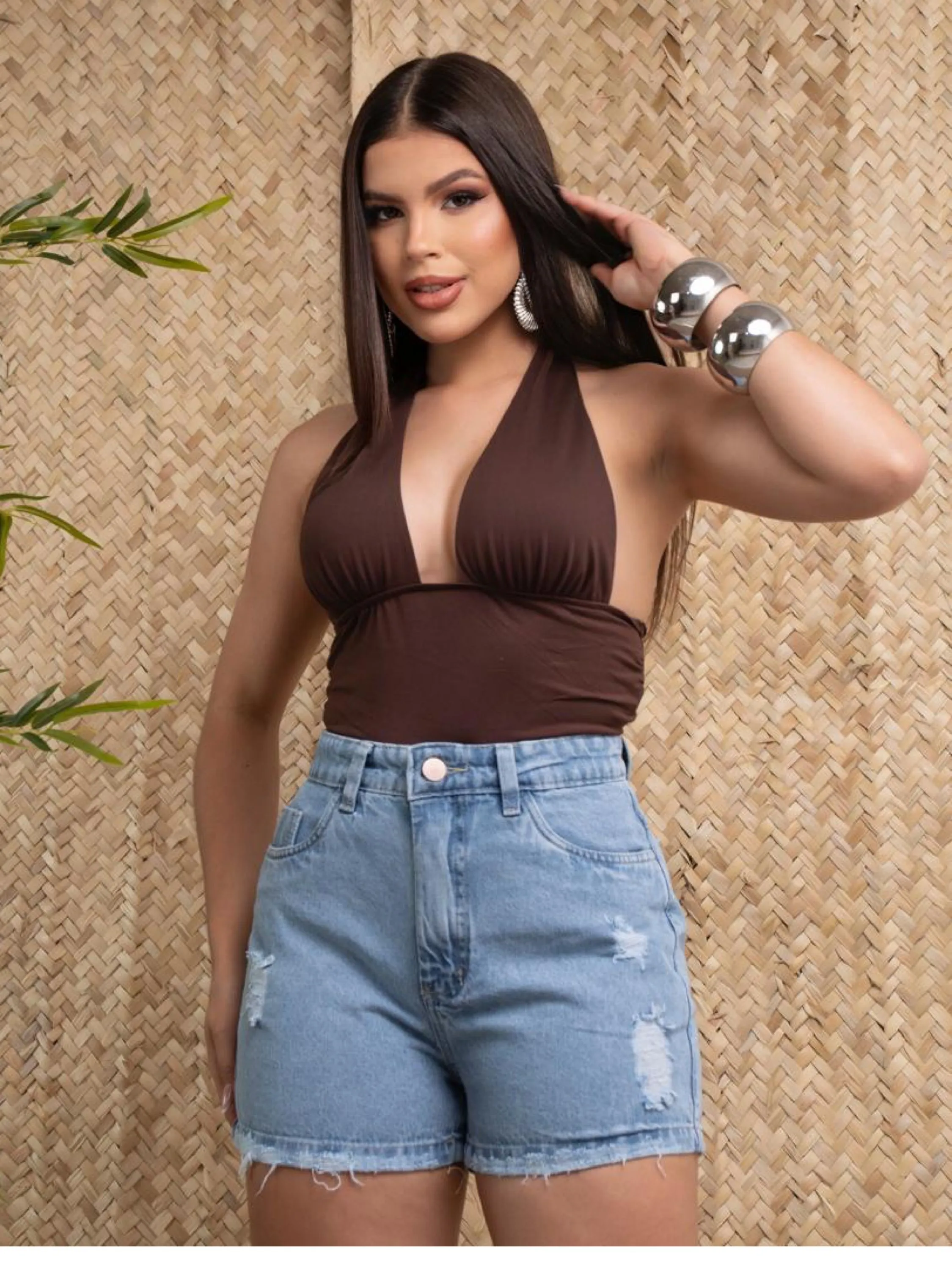 Short jeans feminino