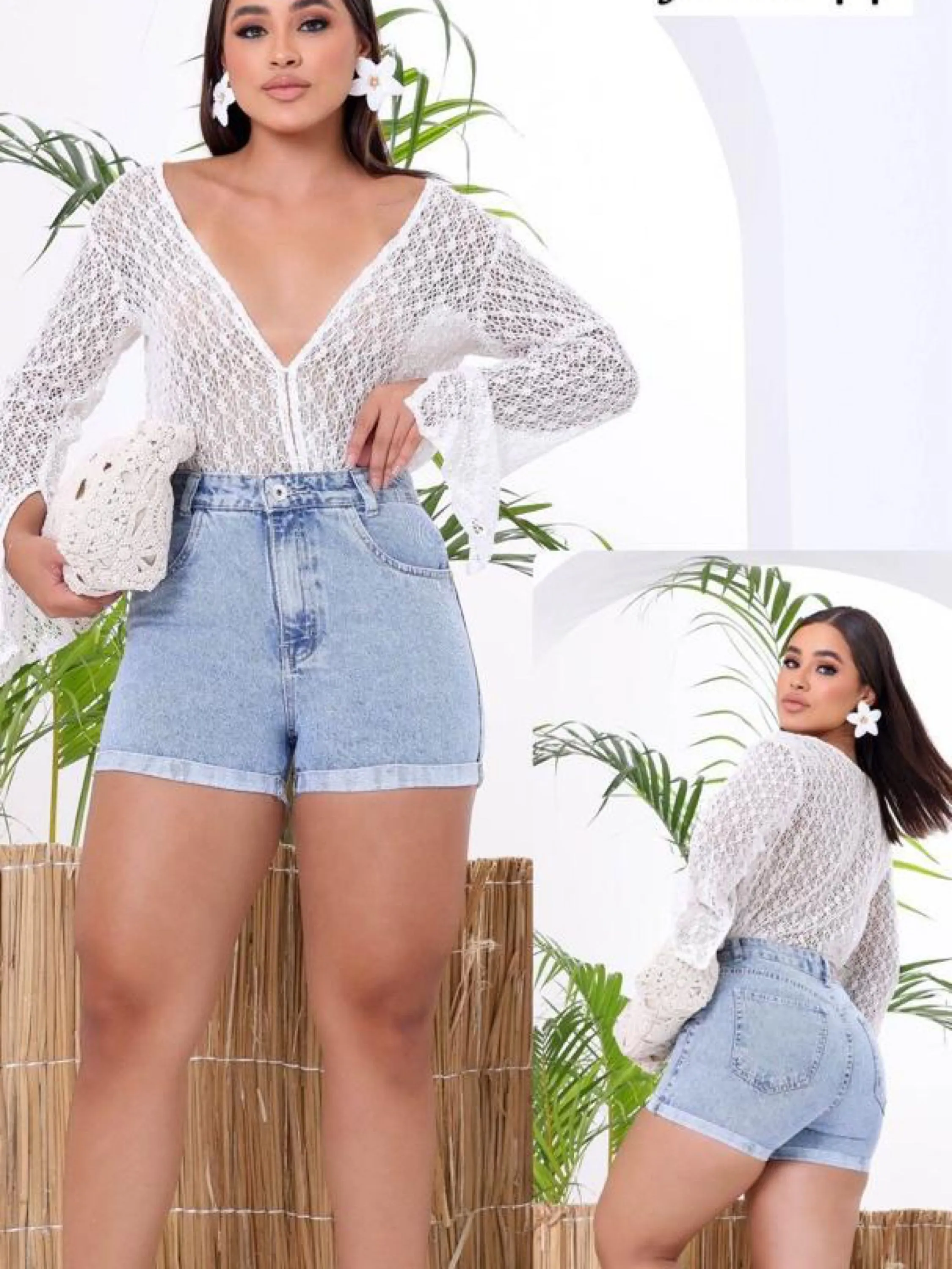 Short jeans feminino