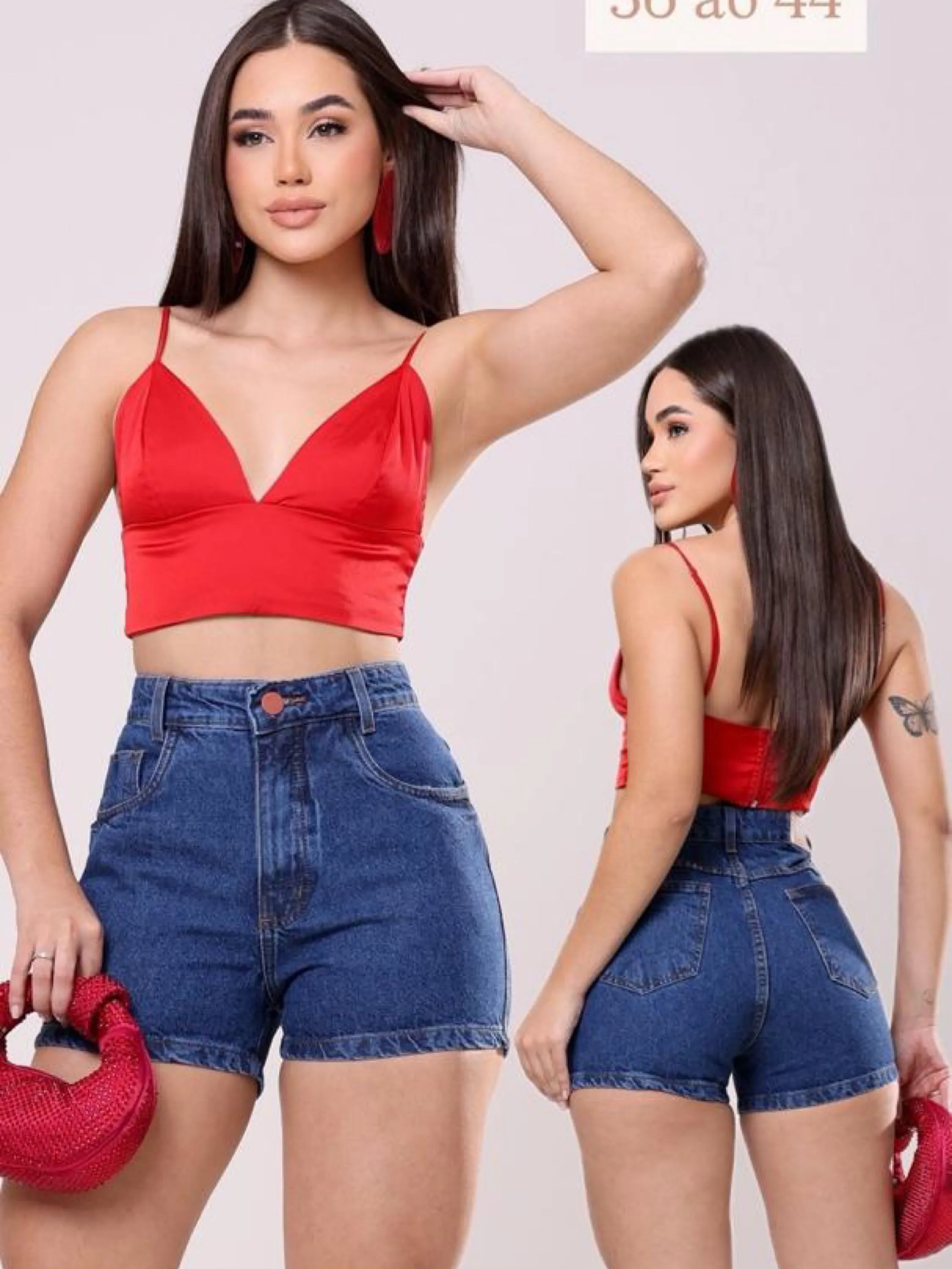 Short jeans feminino