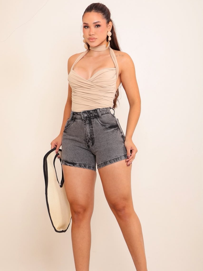 short Jeans feminino