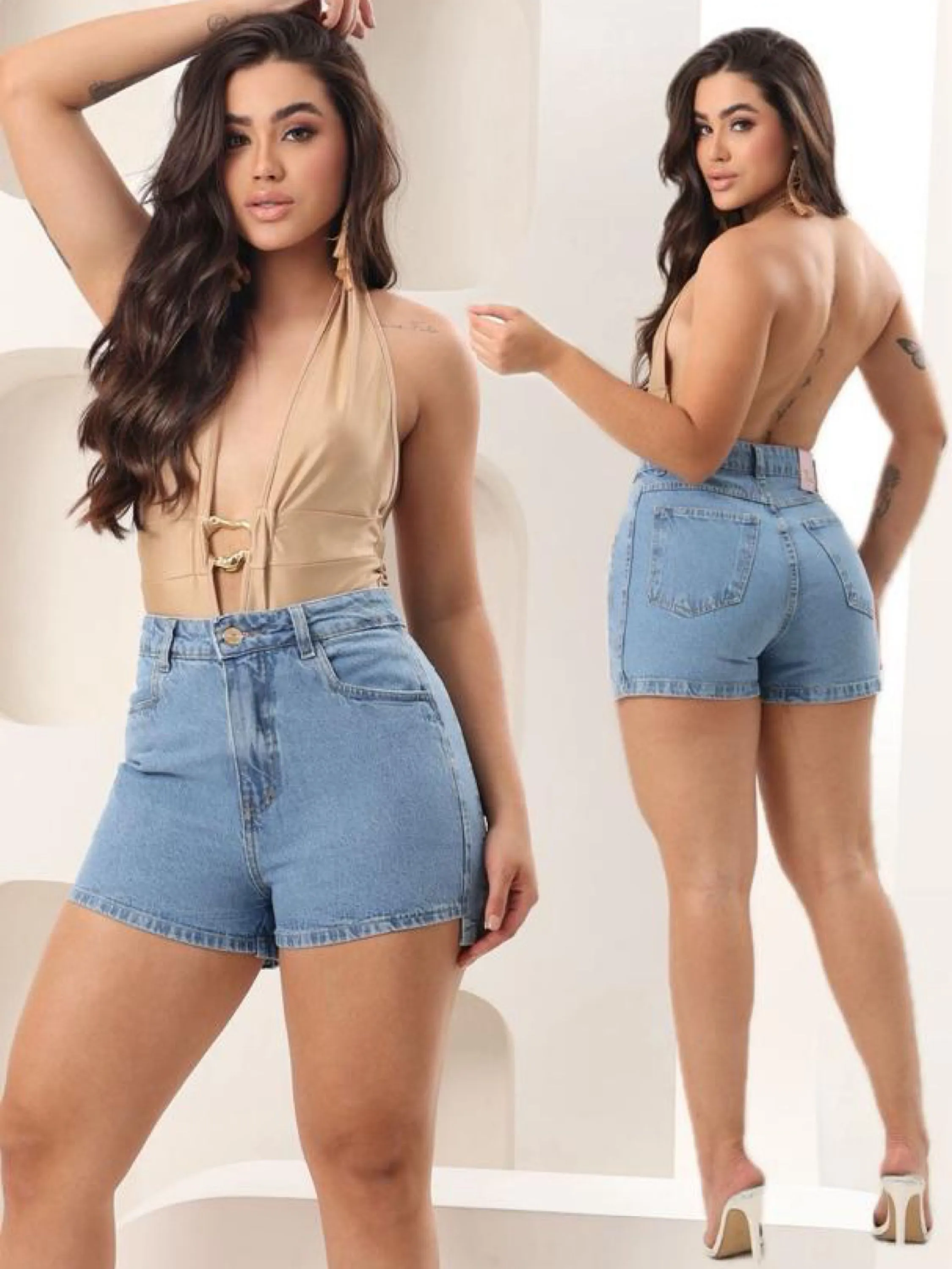 Short jeans feminino