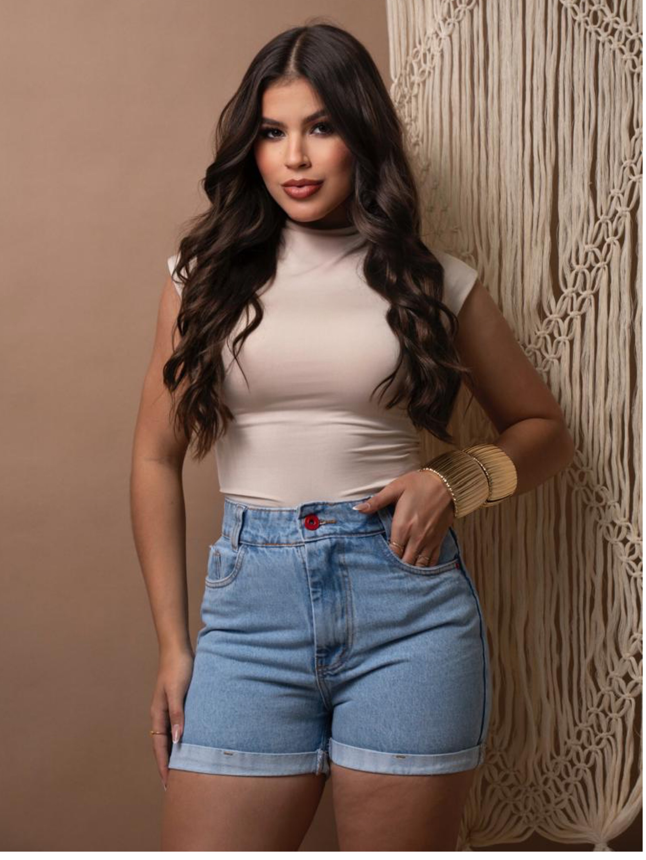 Short jeans feminino