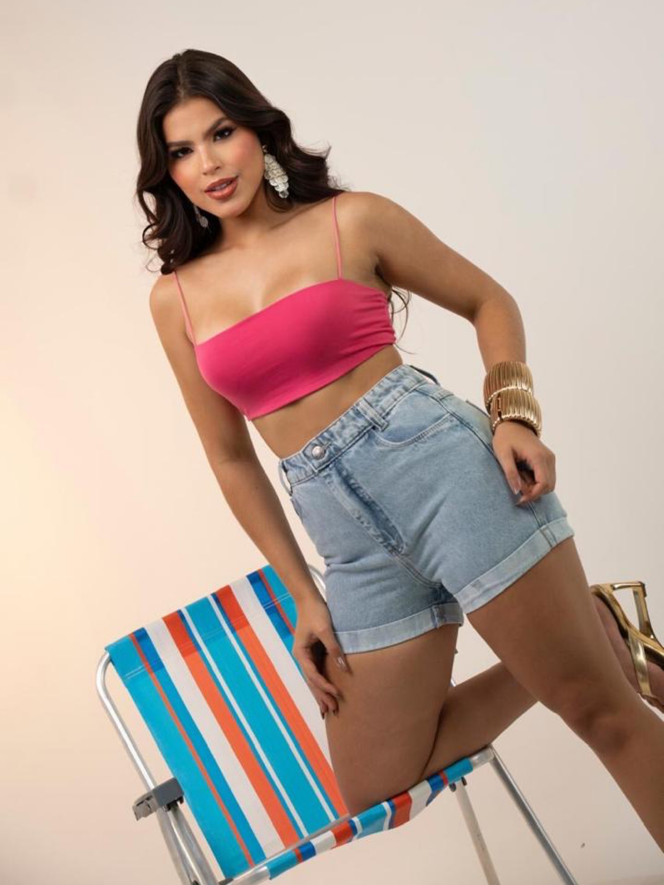 Short jeans feminino