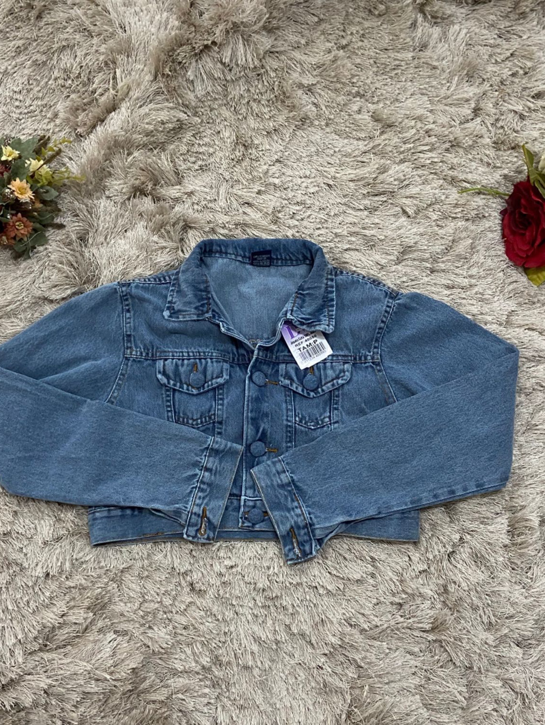 Jaqueta jeans feminina  corta