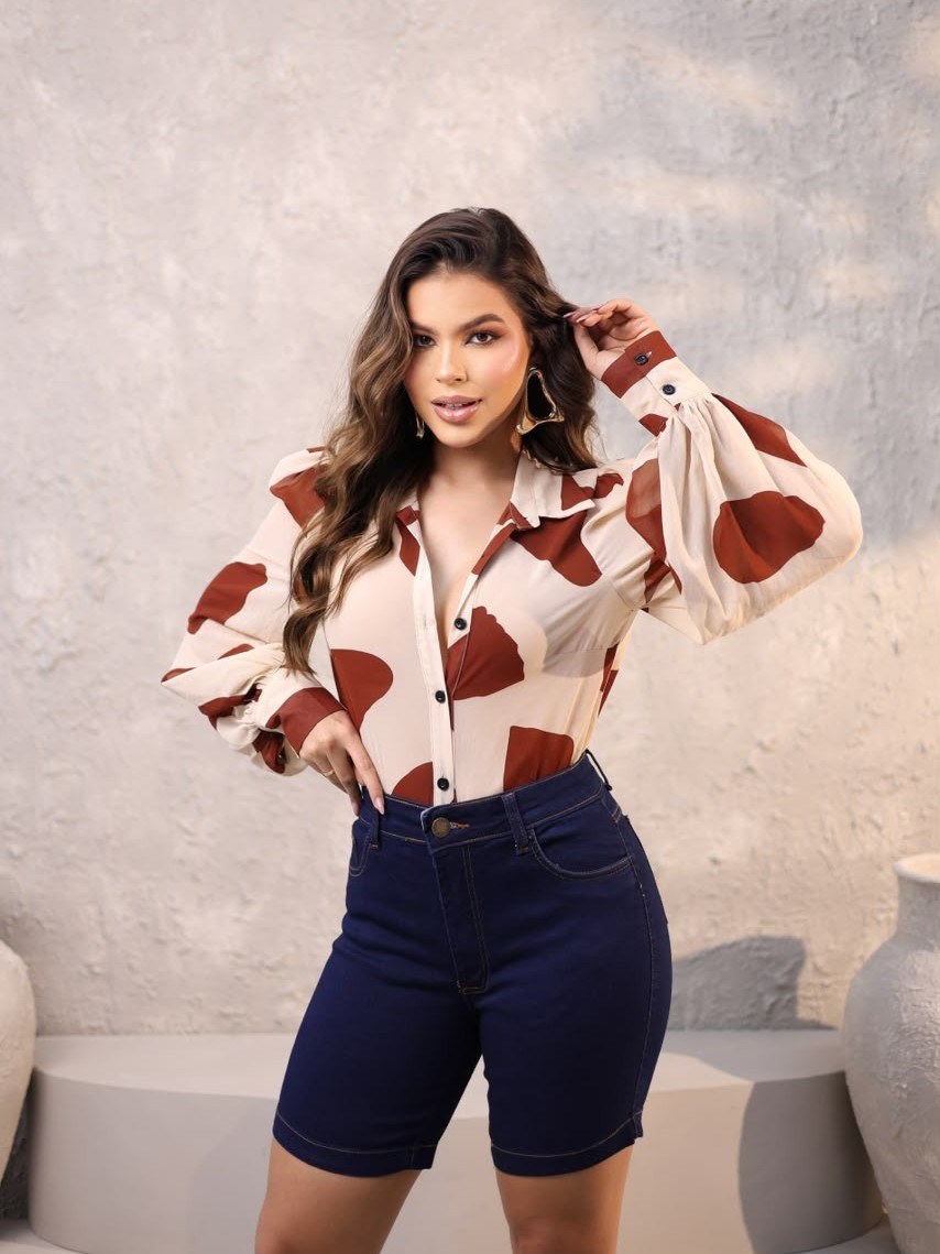 bermuda jeans feminina