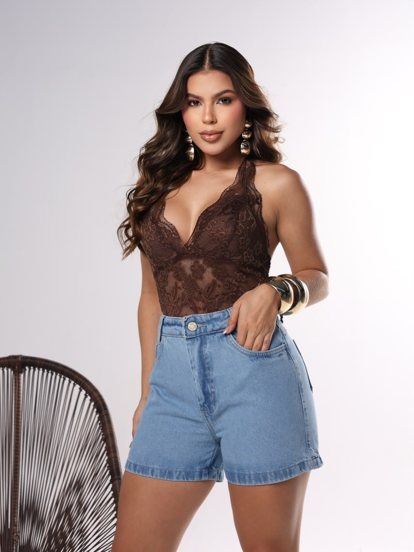 short Jeans feminino