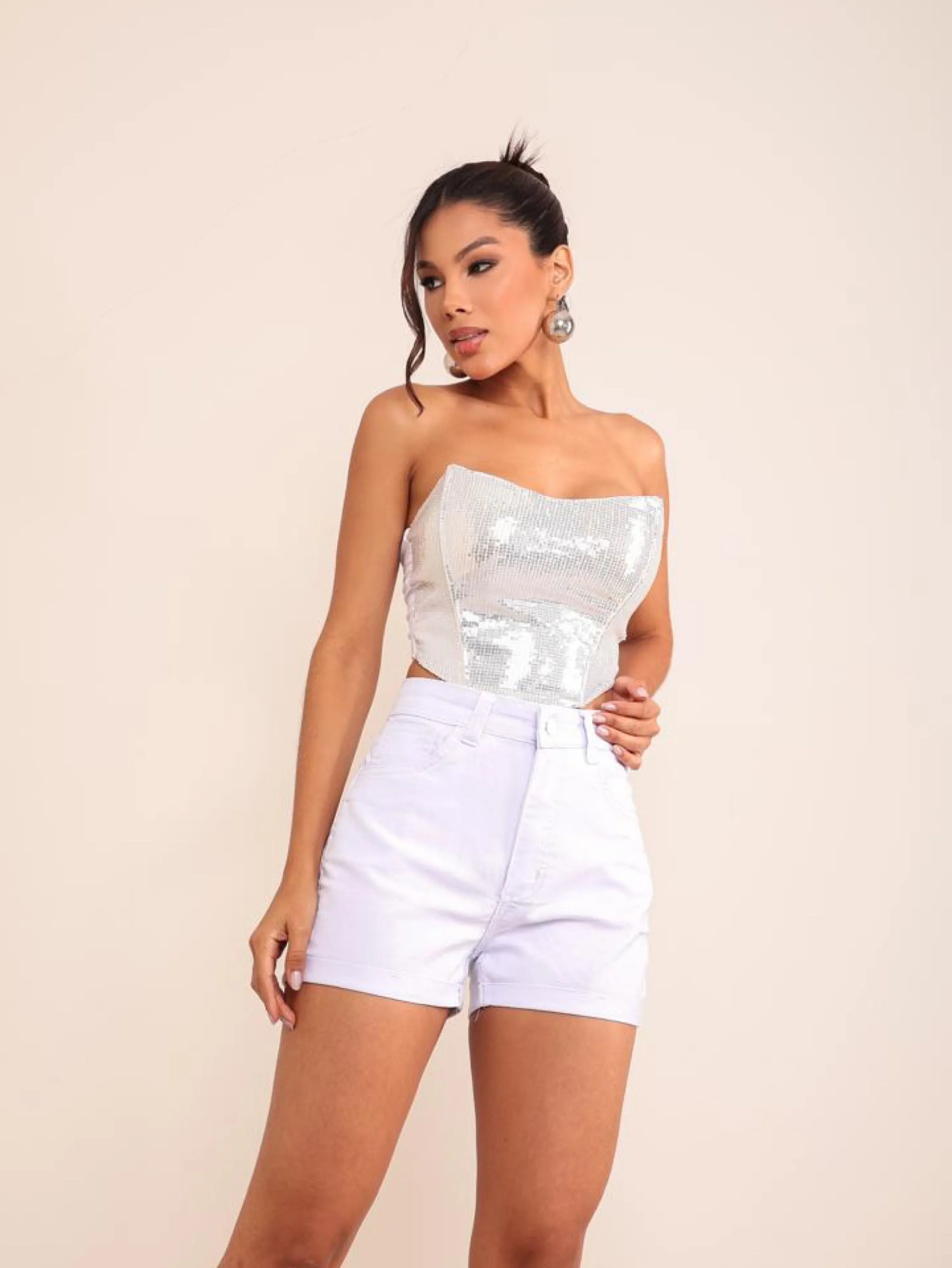 Short jeans feminino