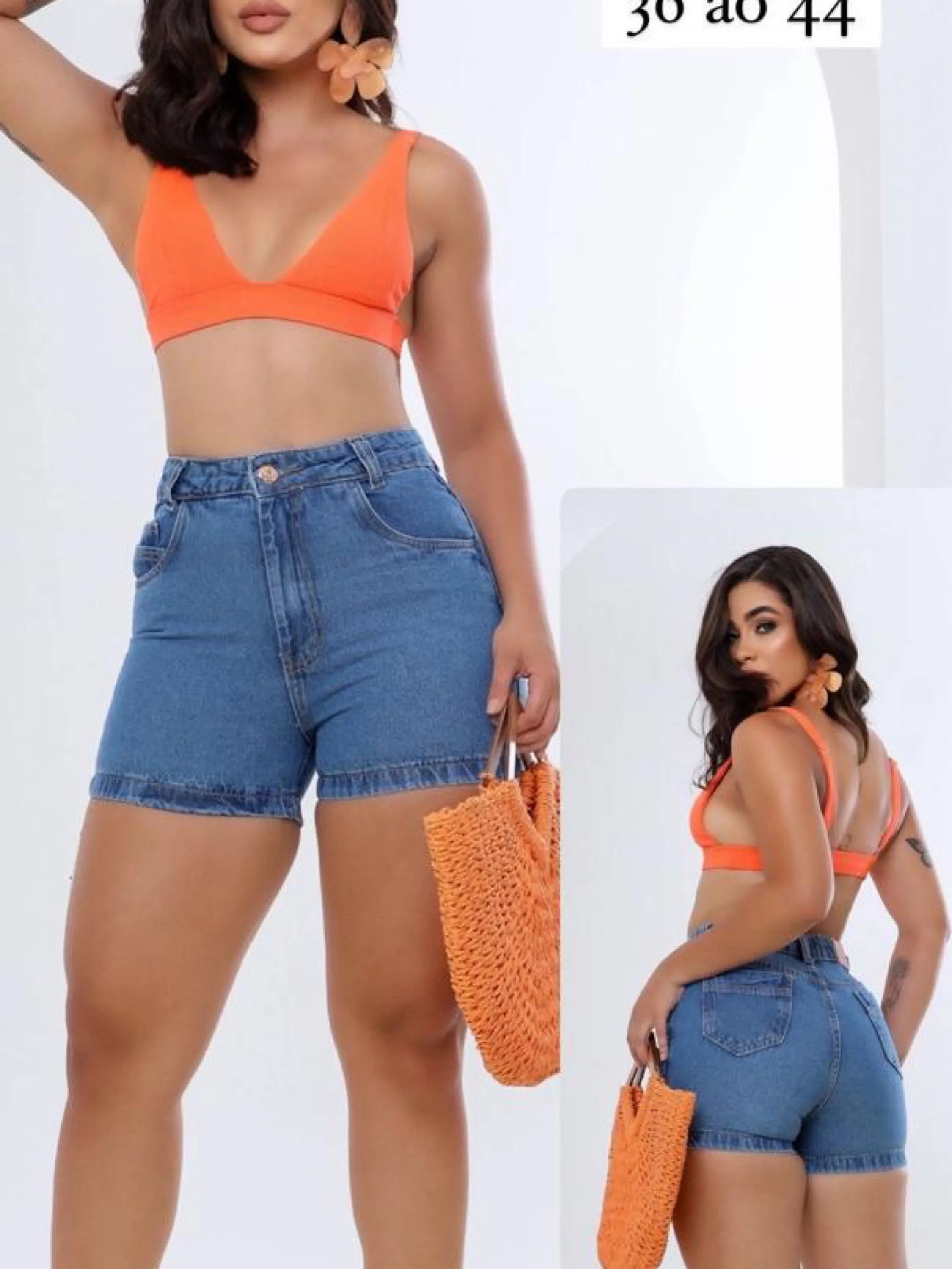 Short jeans feminino