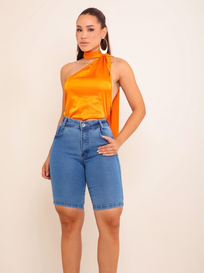 bermuda jeans feminina