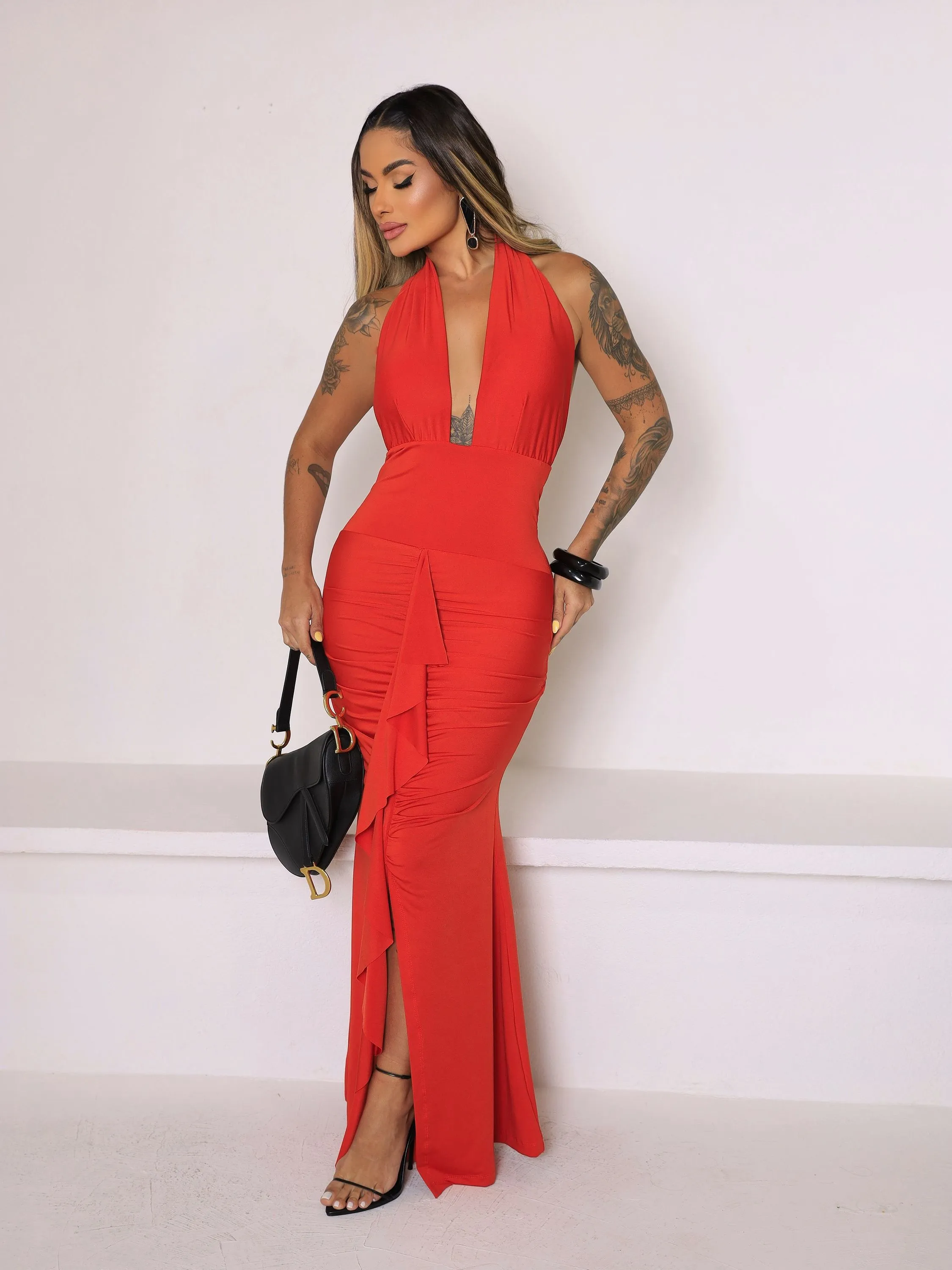 VESTIDO LONGO SUPLEX ZUCCA