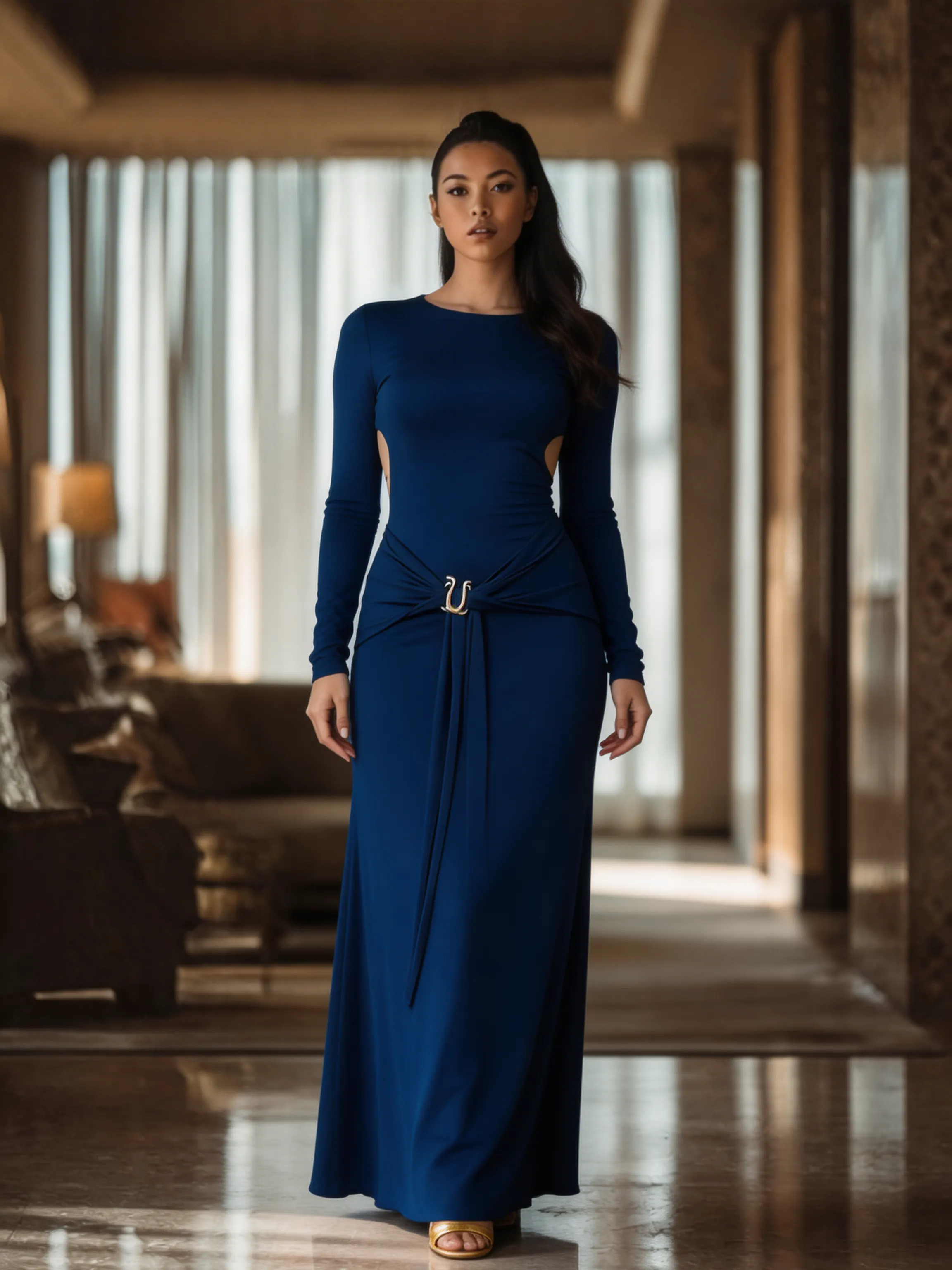 VESTIDO LONGO SUPLEX MONI