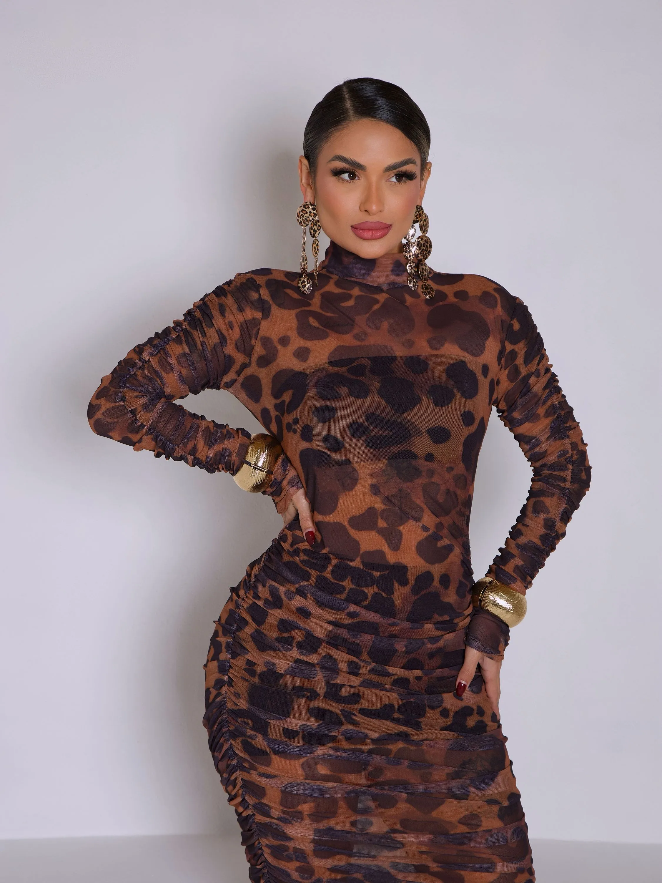 VESTIDO MIDI TULE 3 PEÇAS NERY