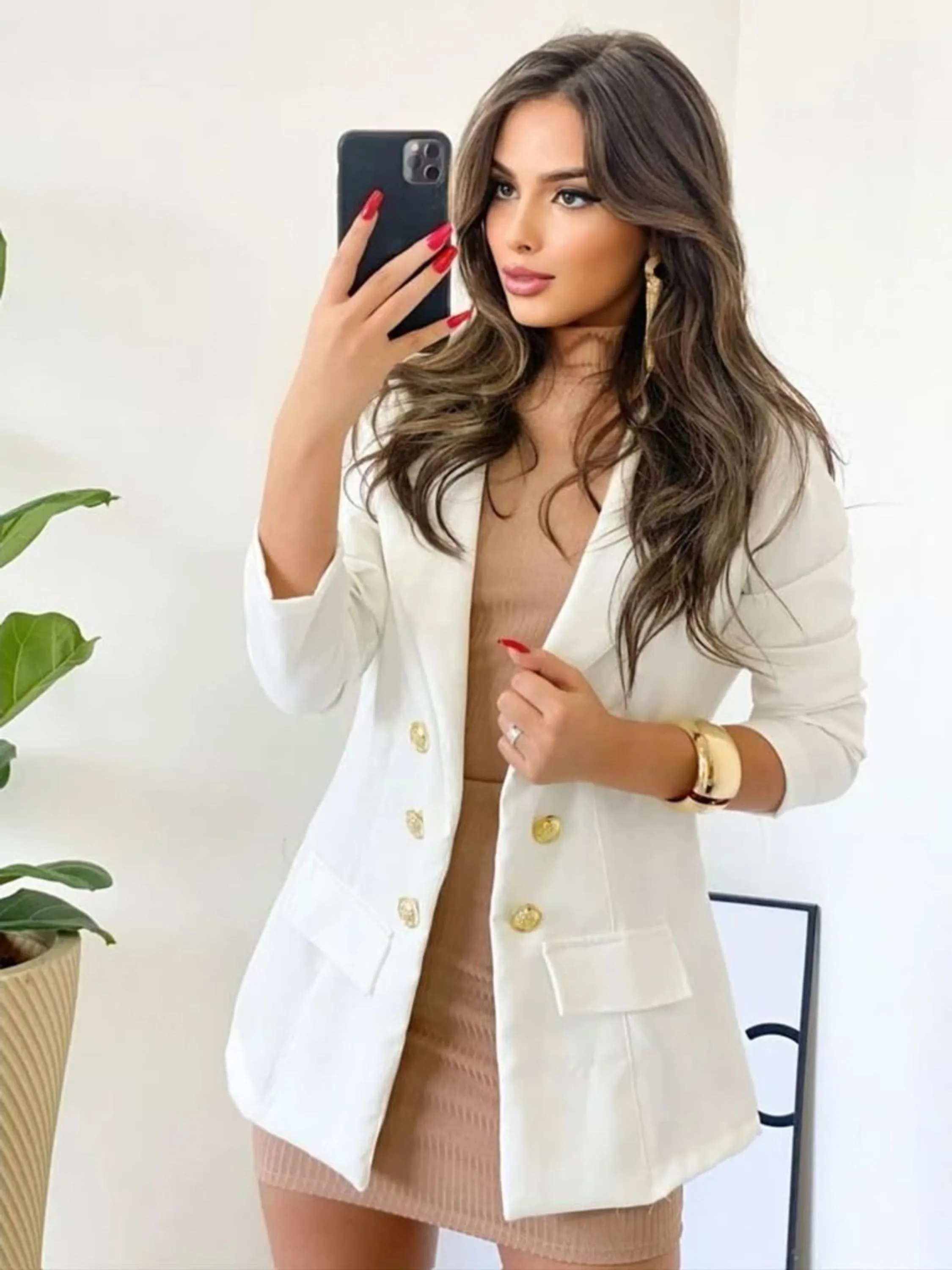 Blazer Alfaiataria Social Feminino C4111