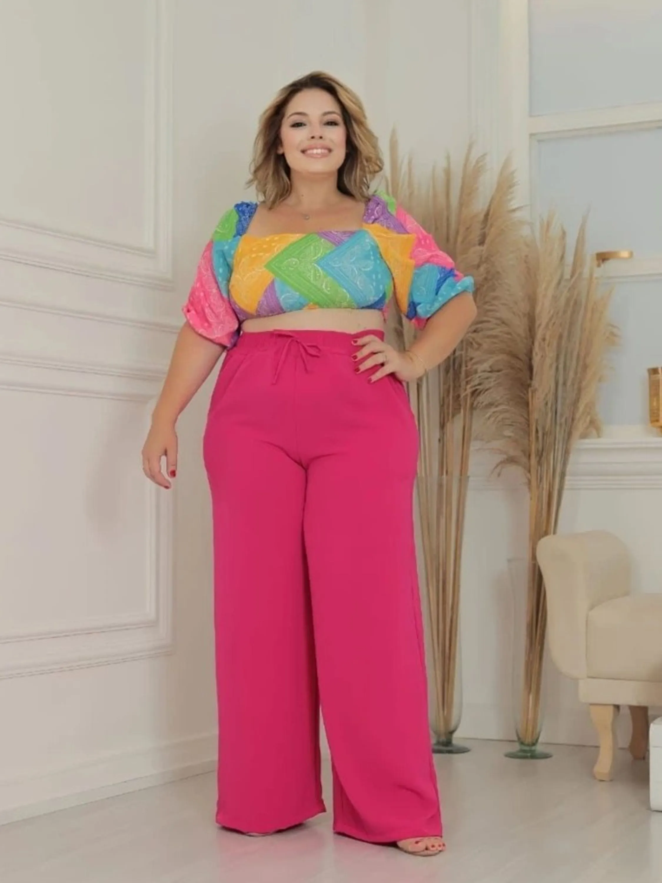 Calça Pantalona Duna Plus Size