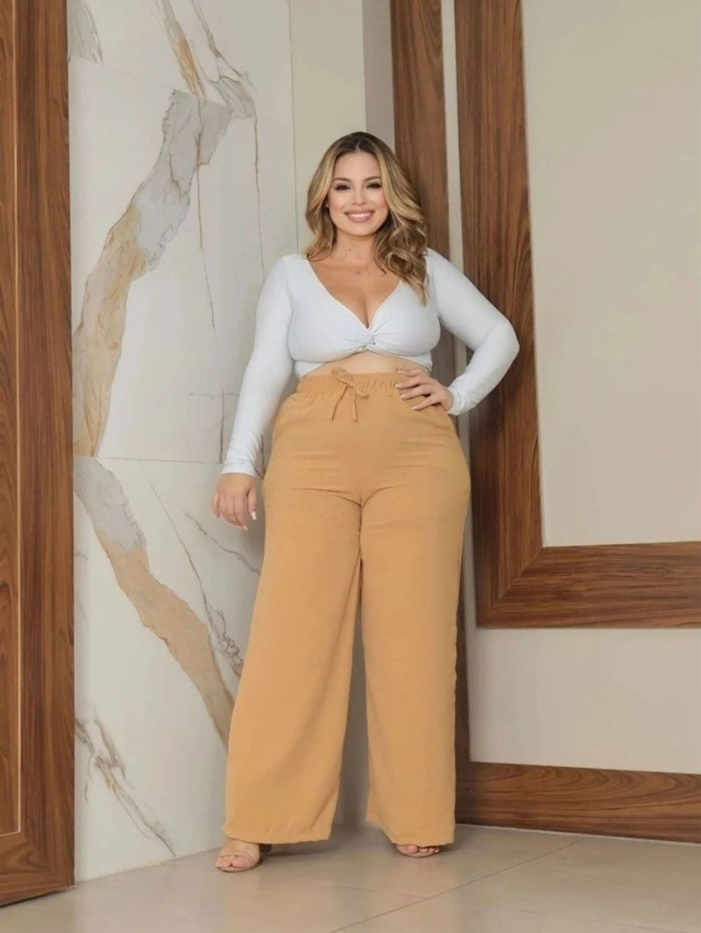 Calça Pantalona Duna Plus Size C3336
