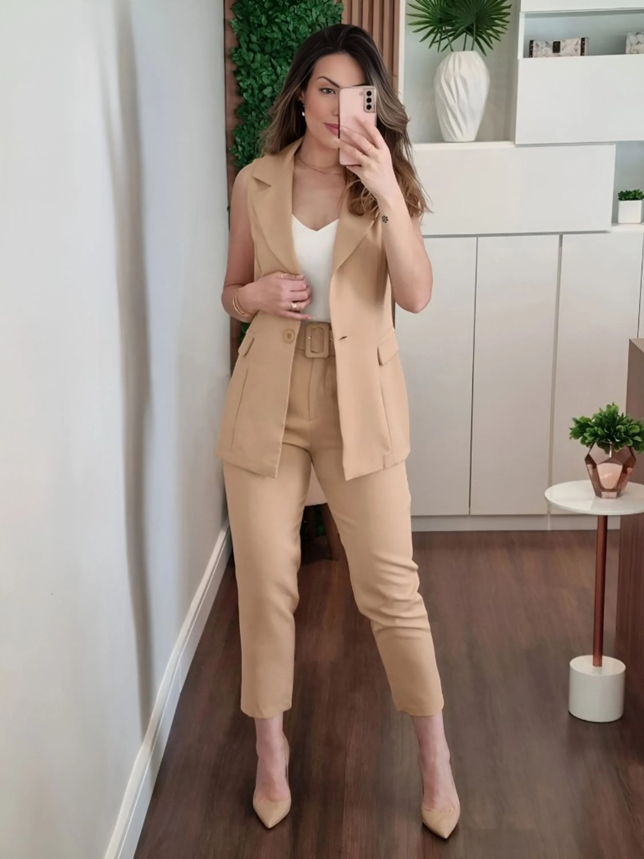 Calça Alfaiataria Com Cinto