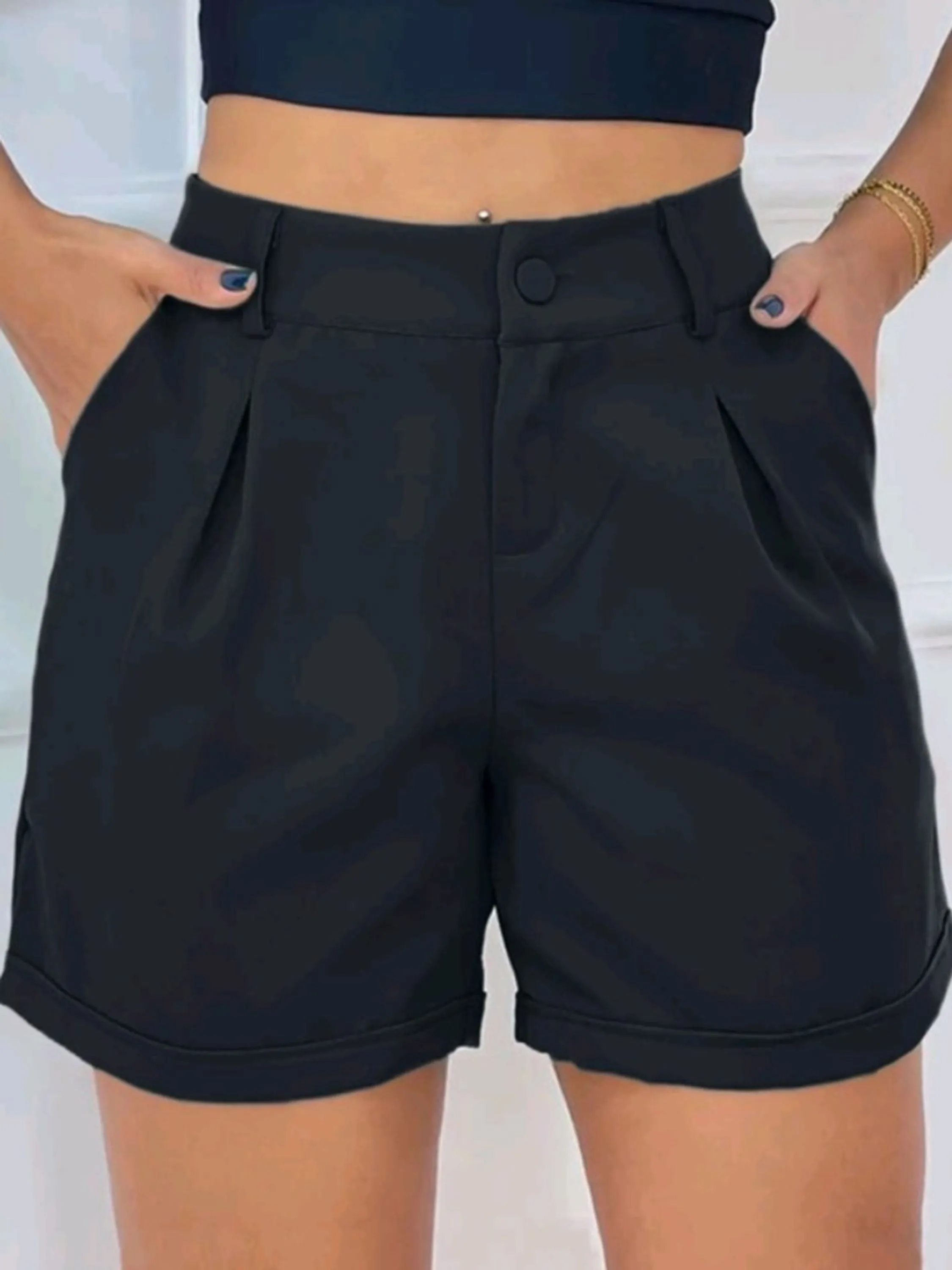 Short Alfaiataria Social Elegante