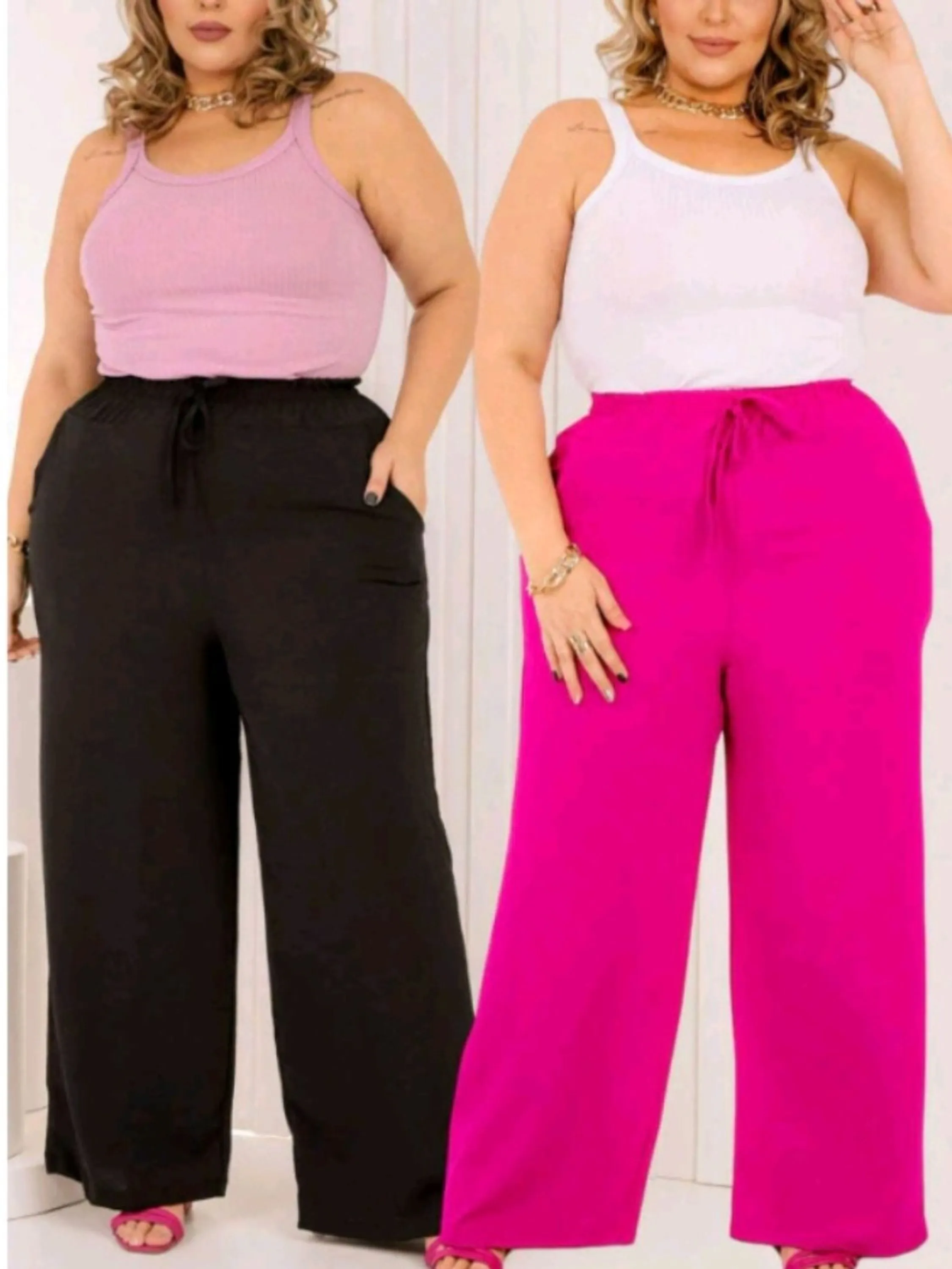 Calça Pantalona Duna Plus Size