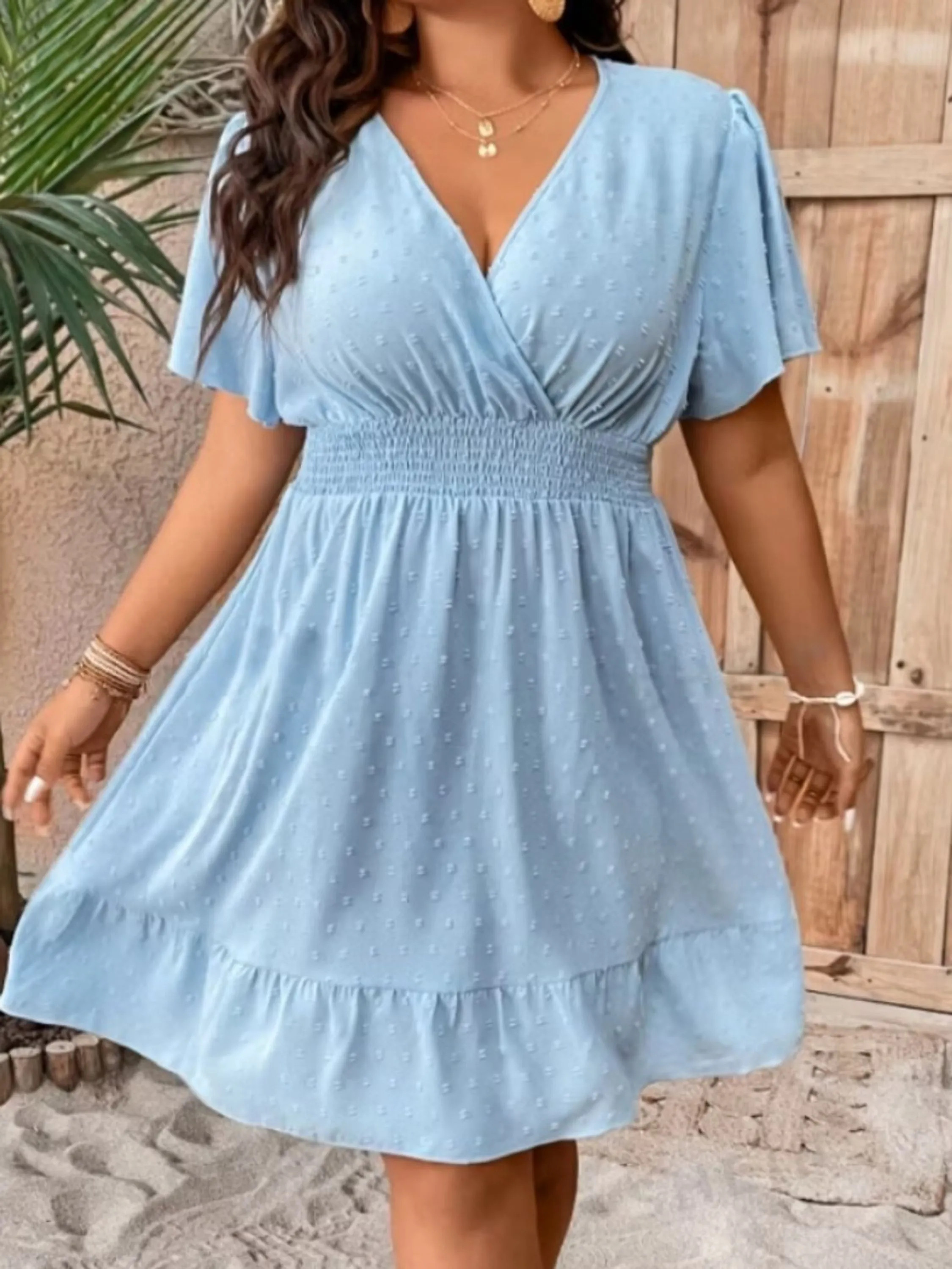 Vestido Midi Plus Size Duna Pipoca