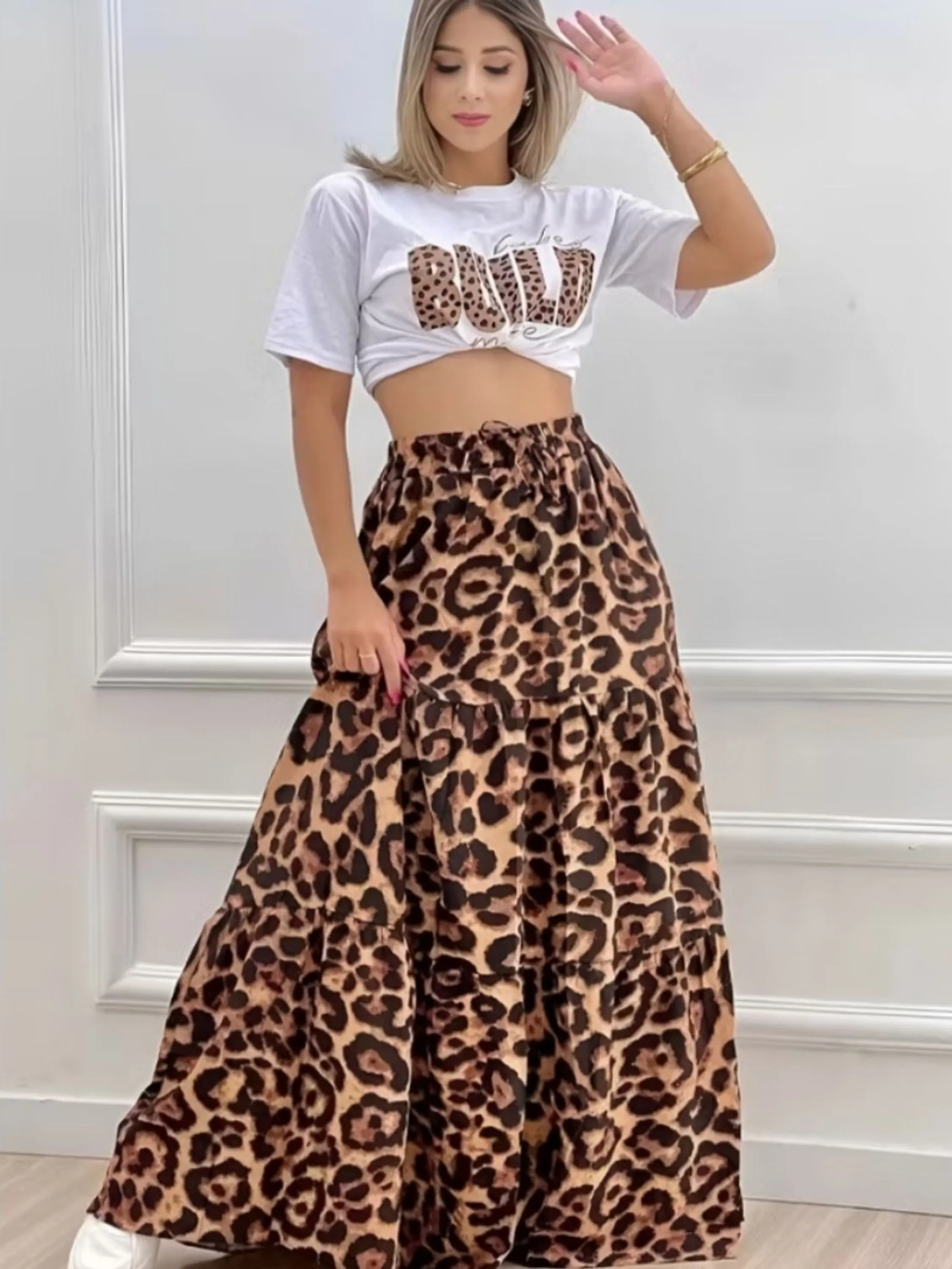 Saia Longa 3 Marias Animal Print