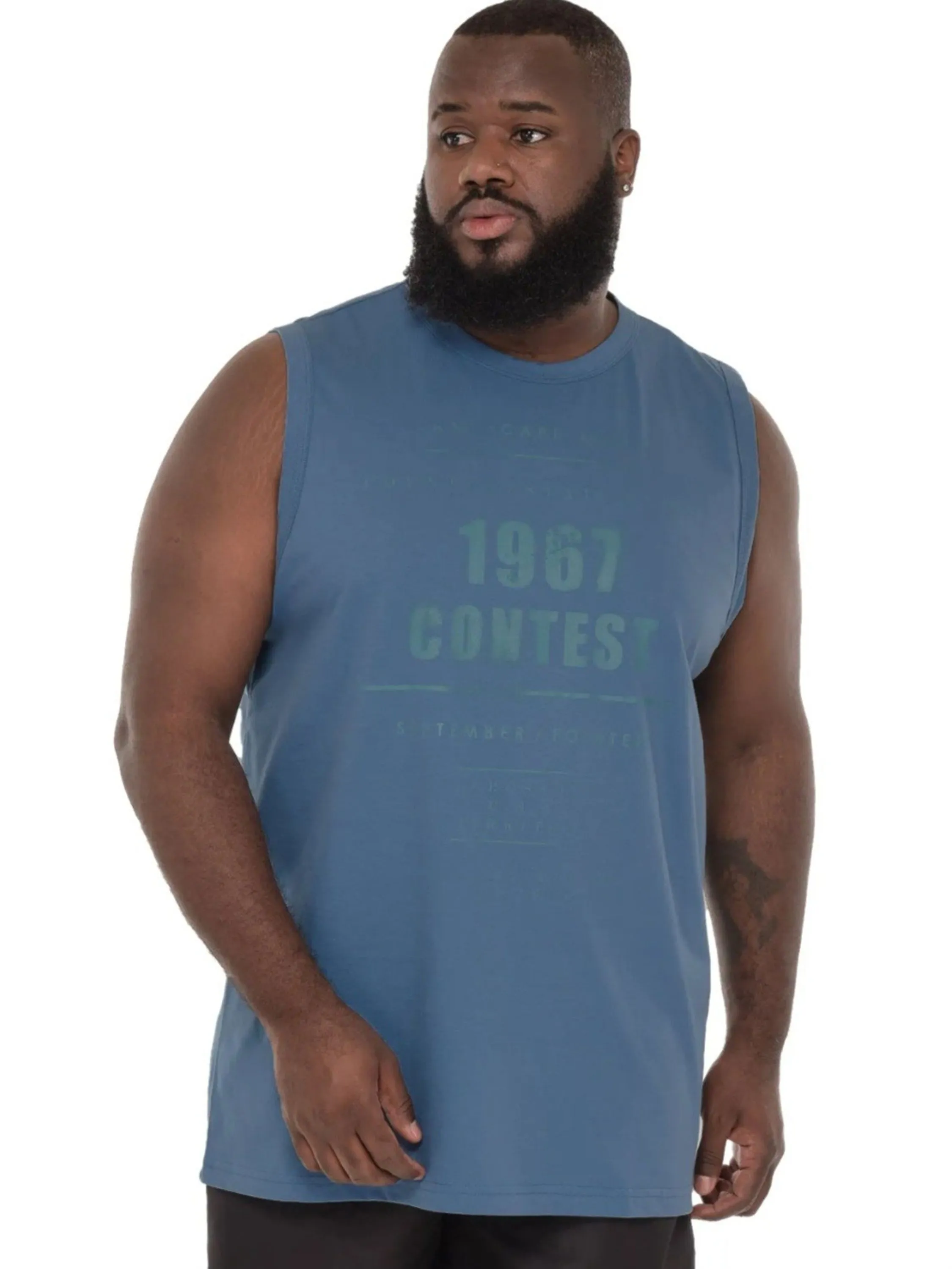 Regata Estampada Plus Size Algodão