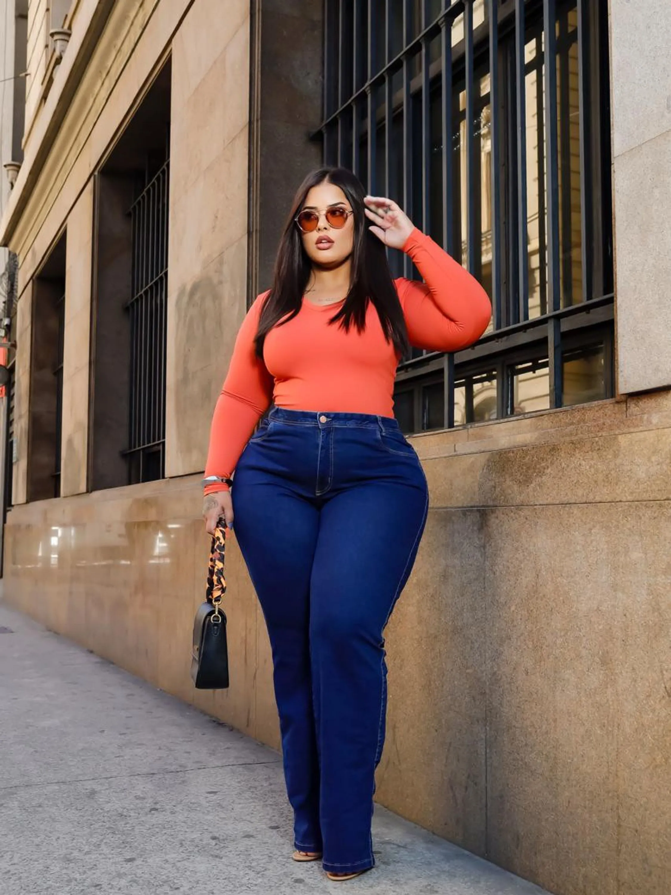 Wide Leg plus size escura