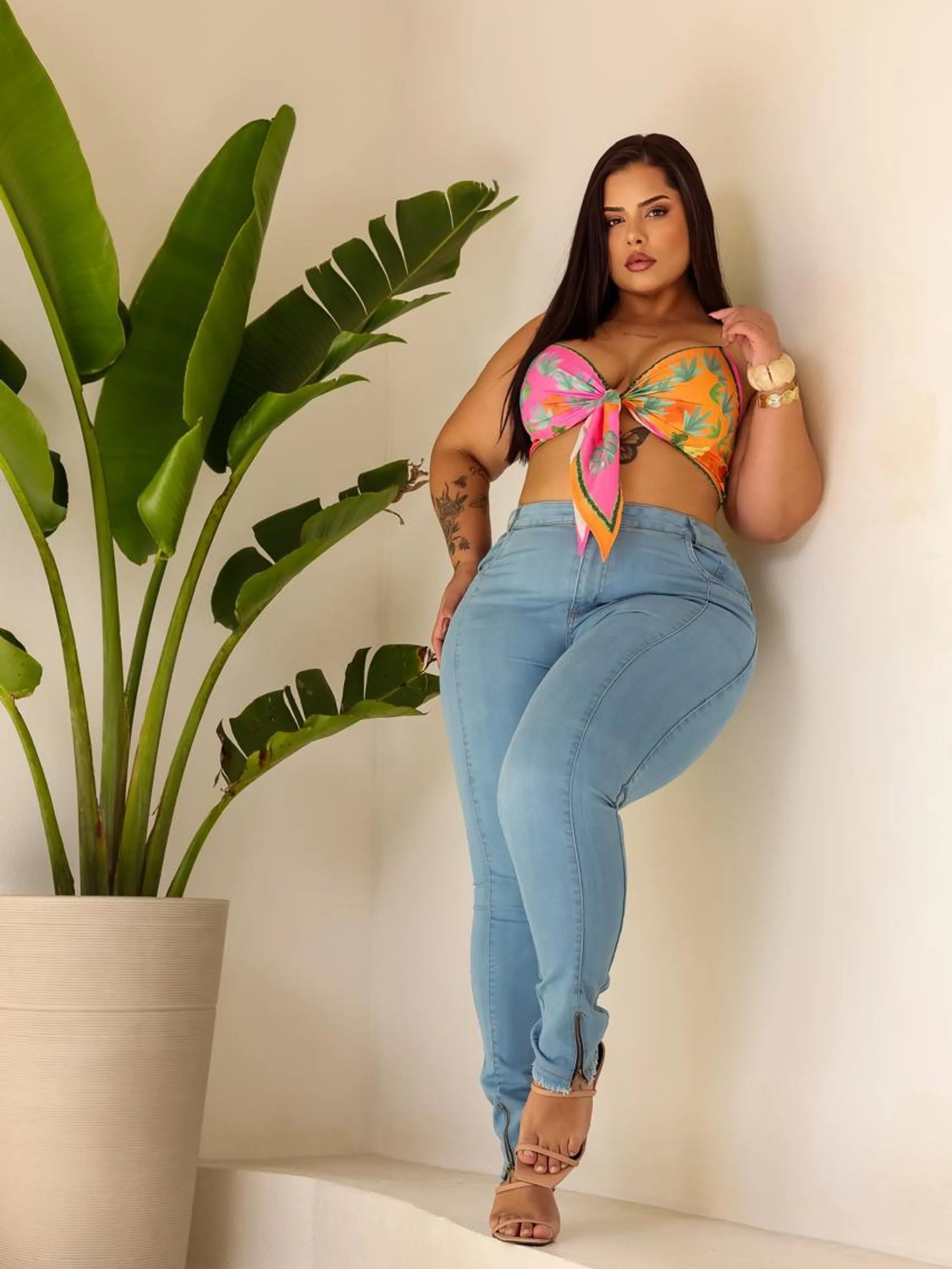 Calça Jeans Plus Size REF:13538