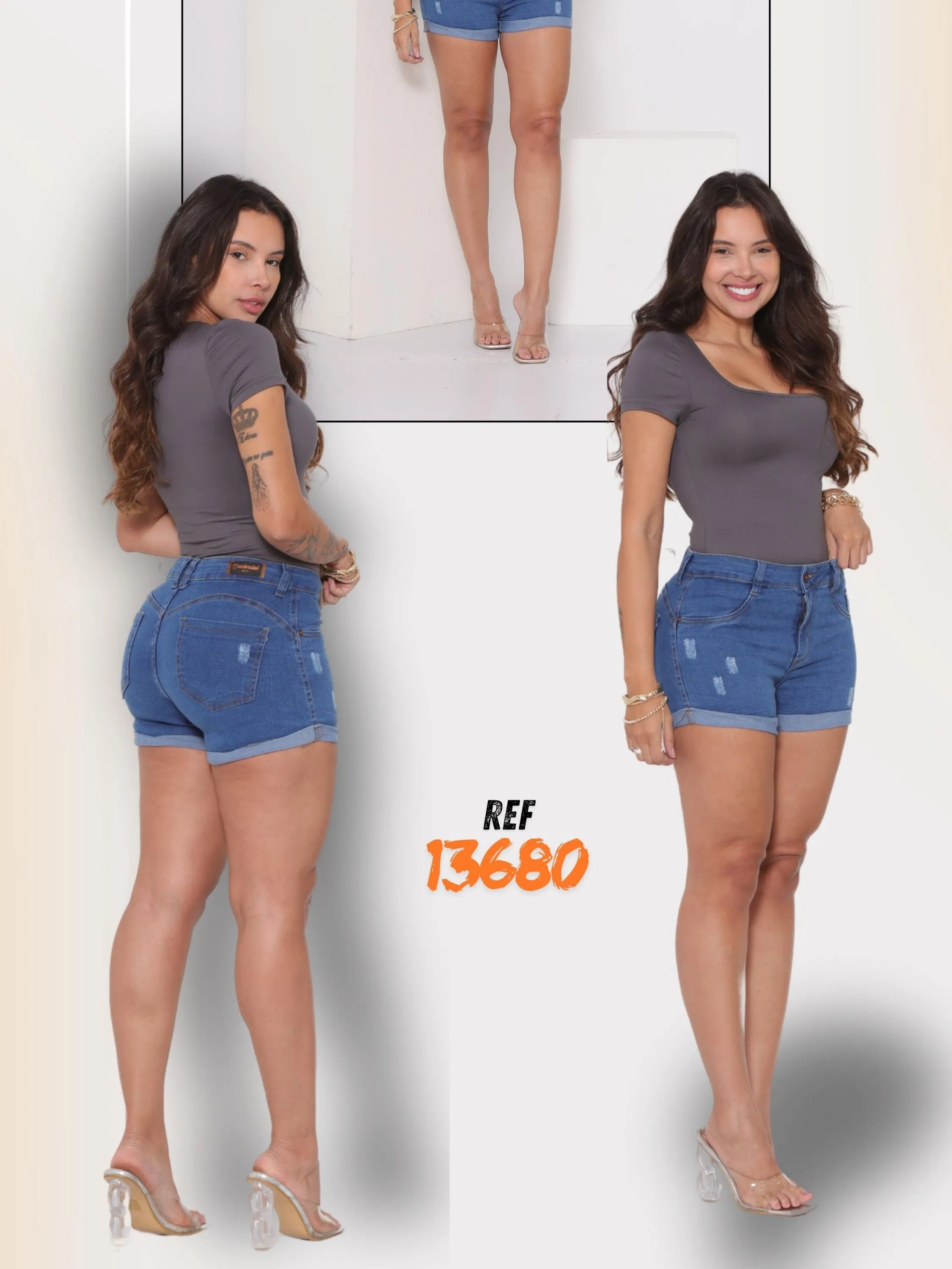 Shorts Jeans Feminino REF:13680