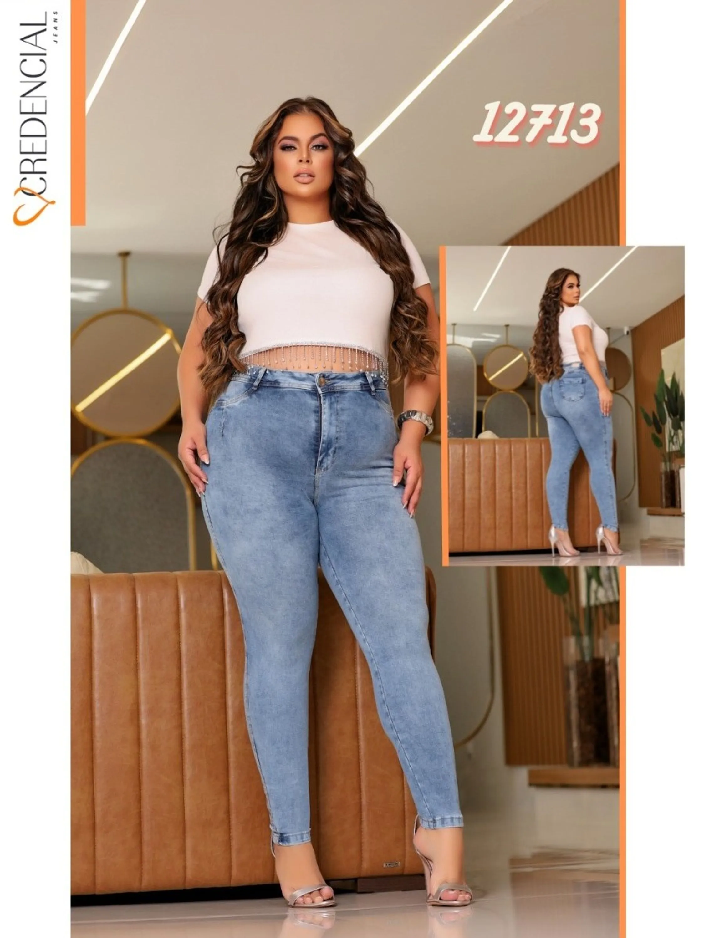 Calça Jeans Plus Size REF:12713