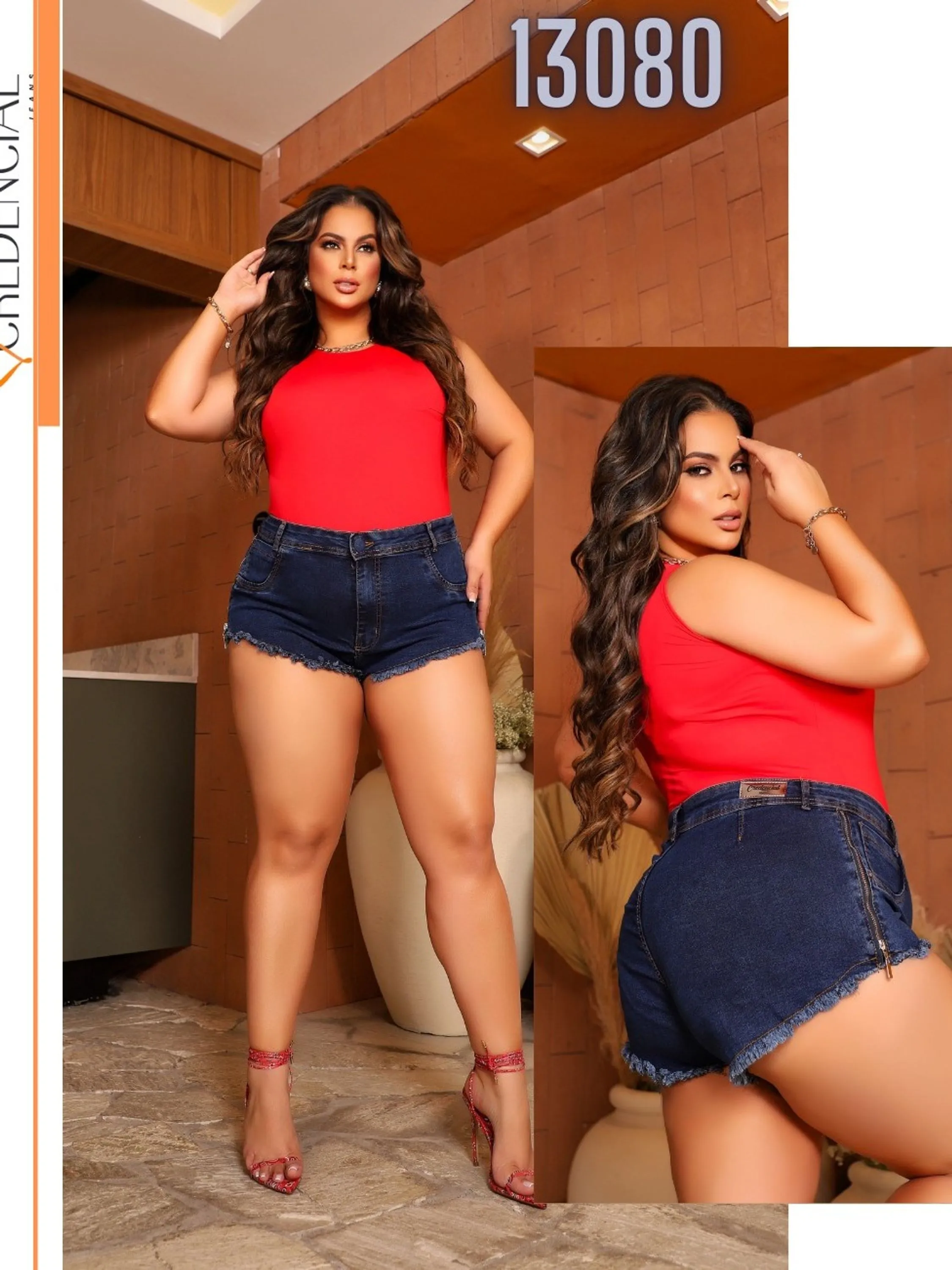 Short Jeans Plus Size REF:13080