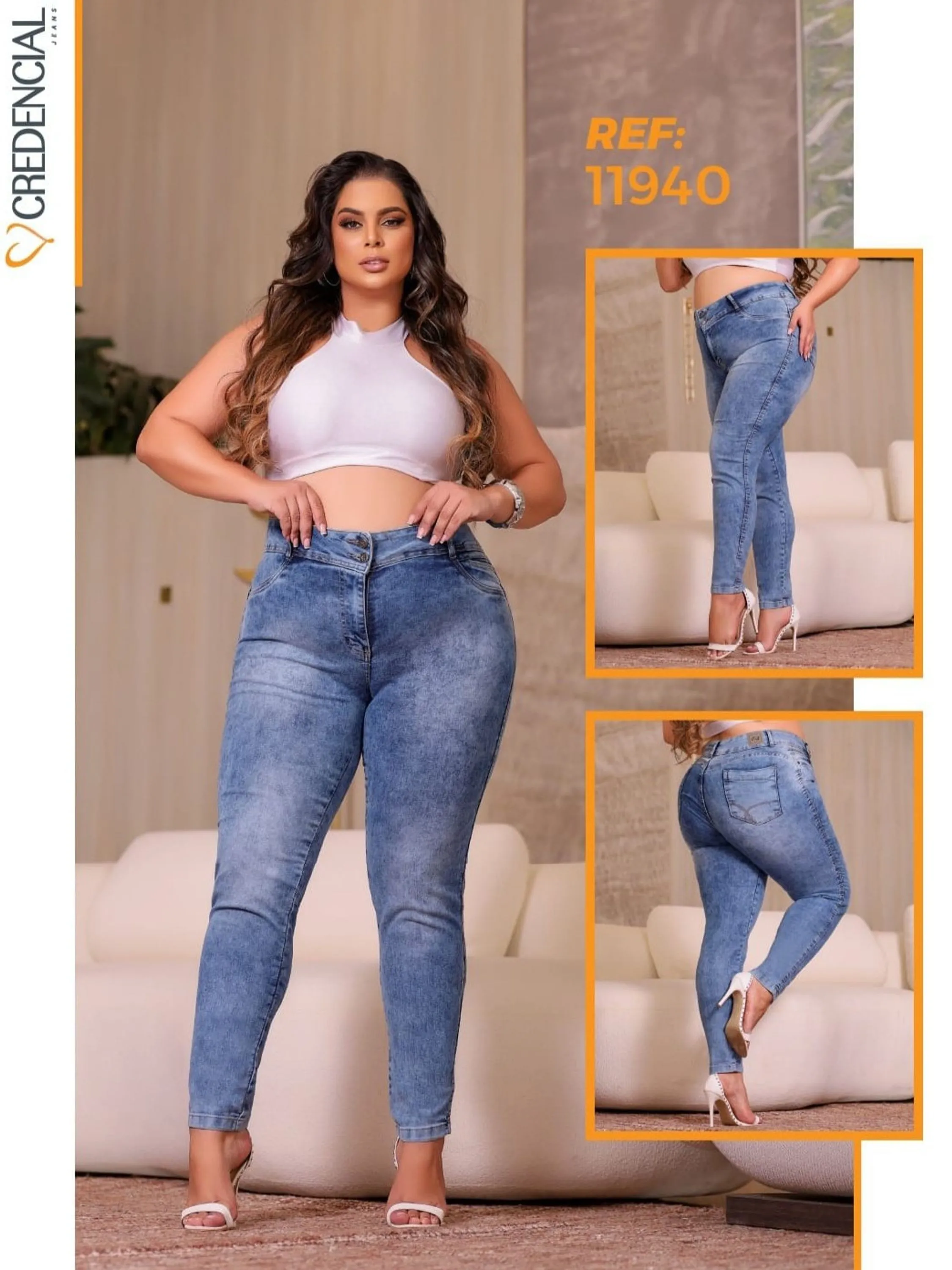 Calça Jeans Plus Size REF:11940