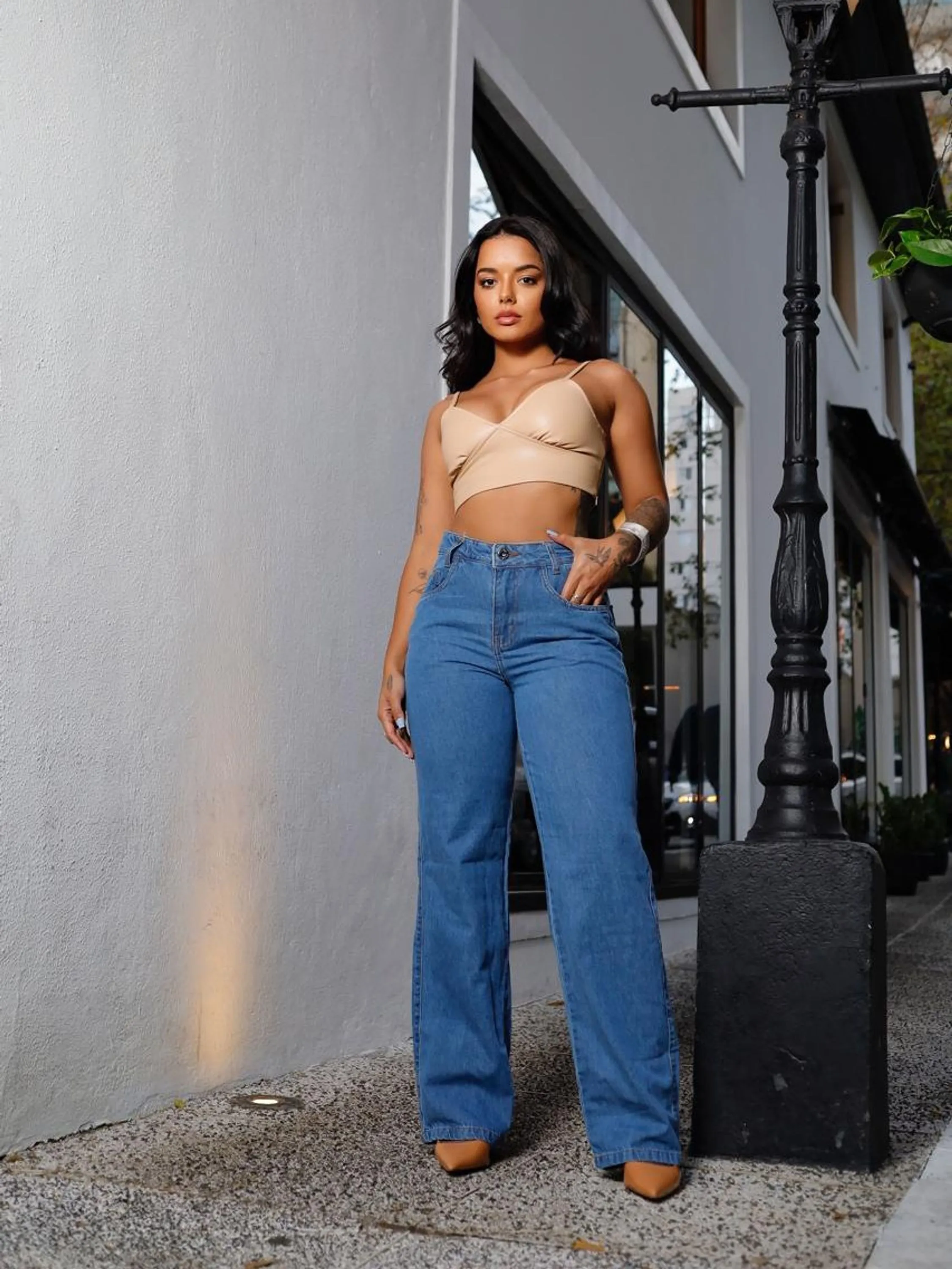 Wide Leg feminina REF 13702