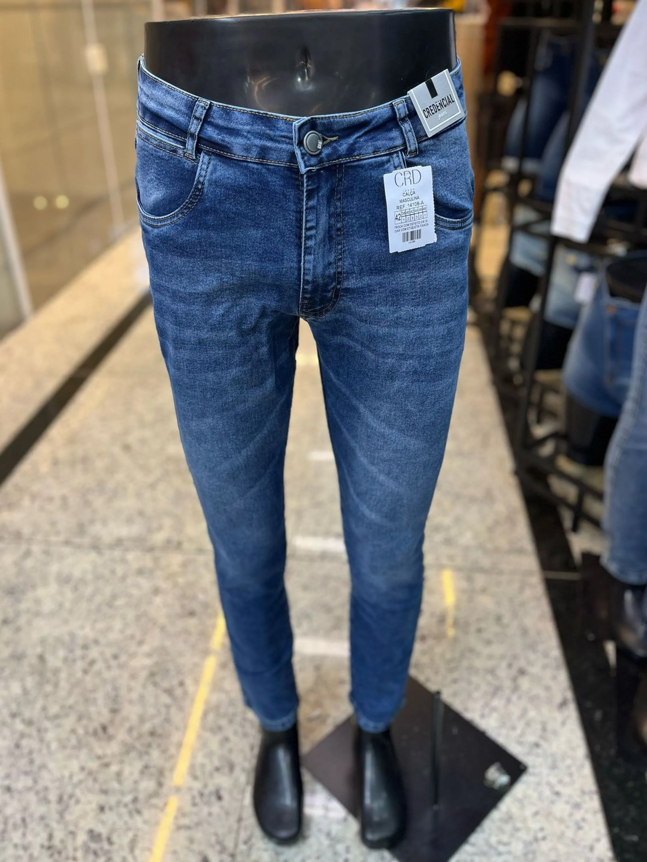 Calça jeans masculina REF 14108-A
