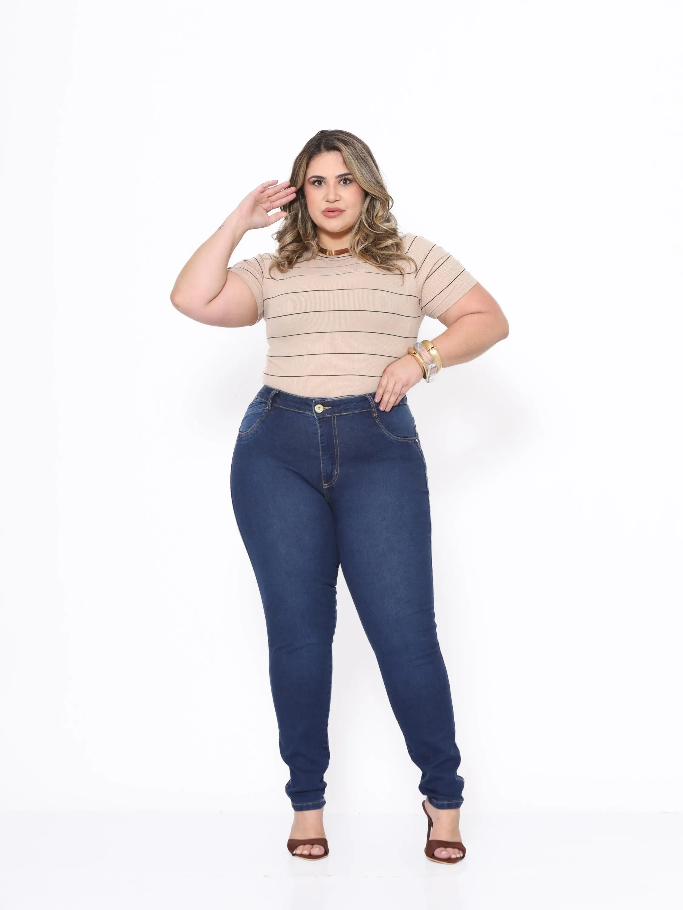 Calça plus size REF 14144