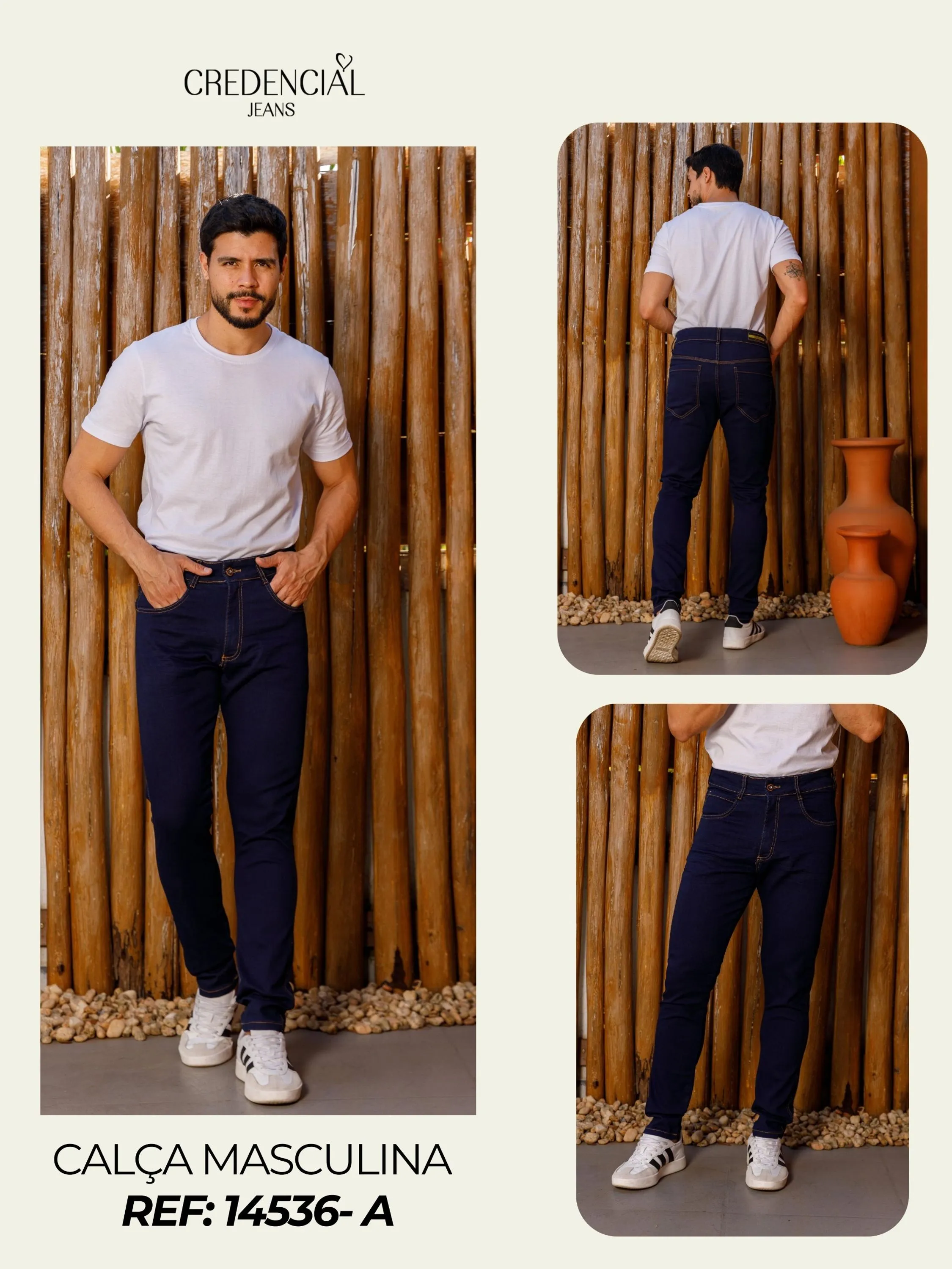 Calça Jeans Masculina REF:14536- A