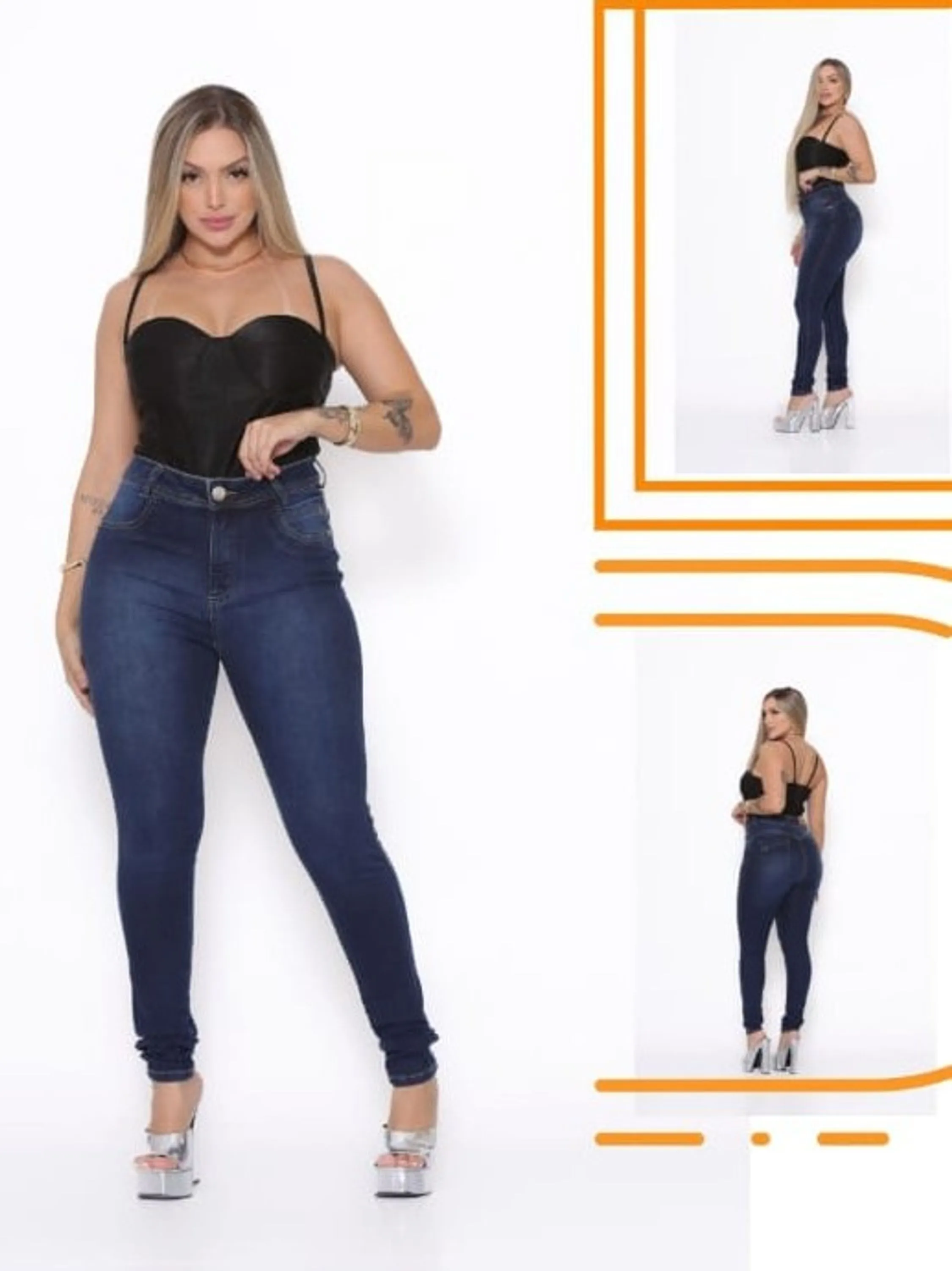 Calça jeans feminina REF 13477