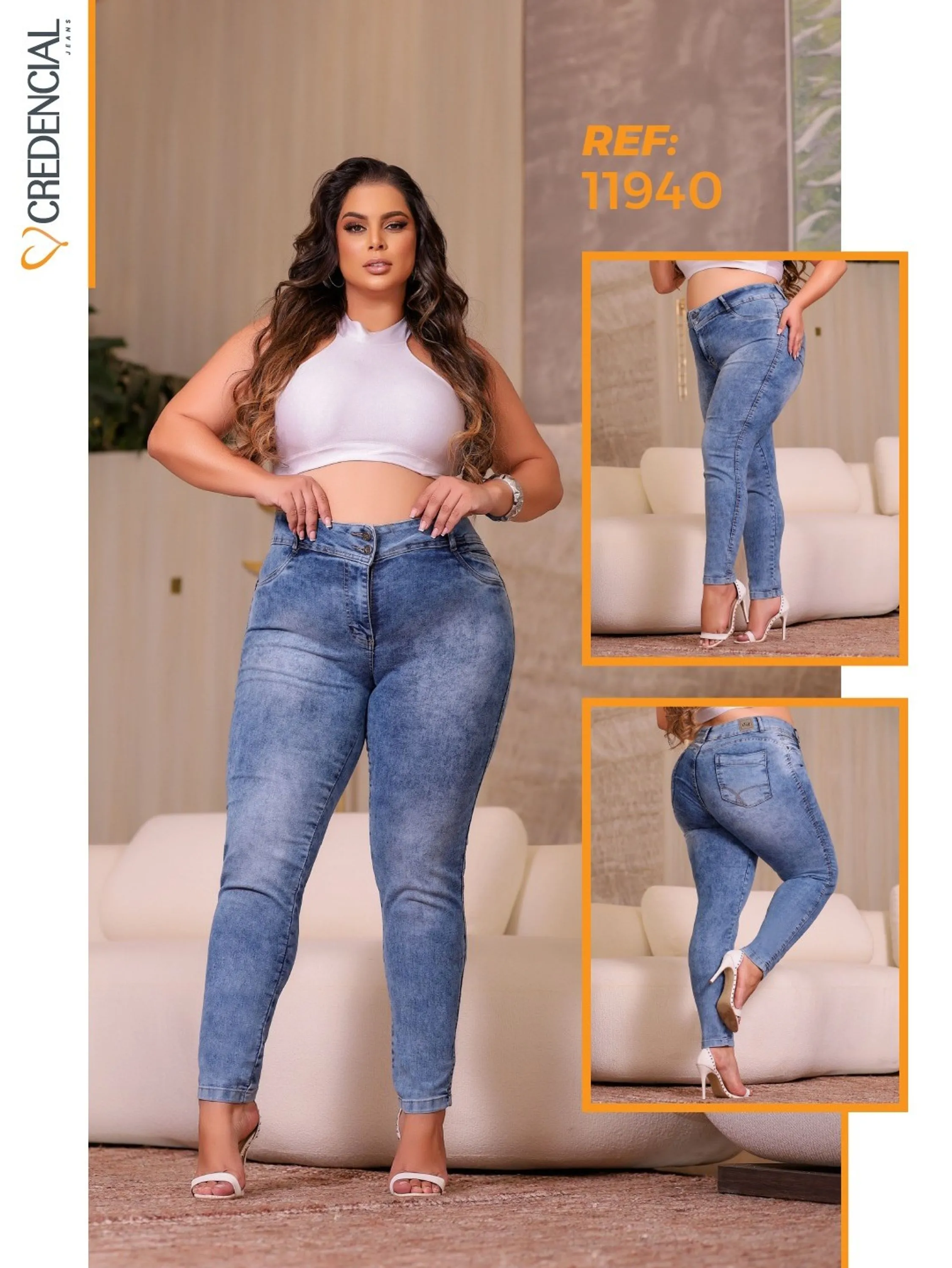 Calça jeans REF 11940