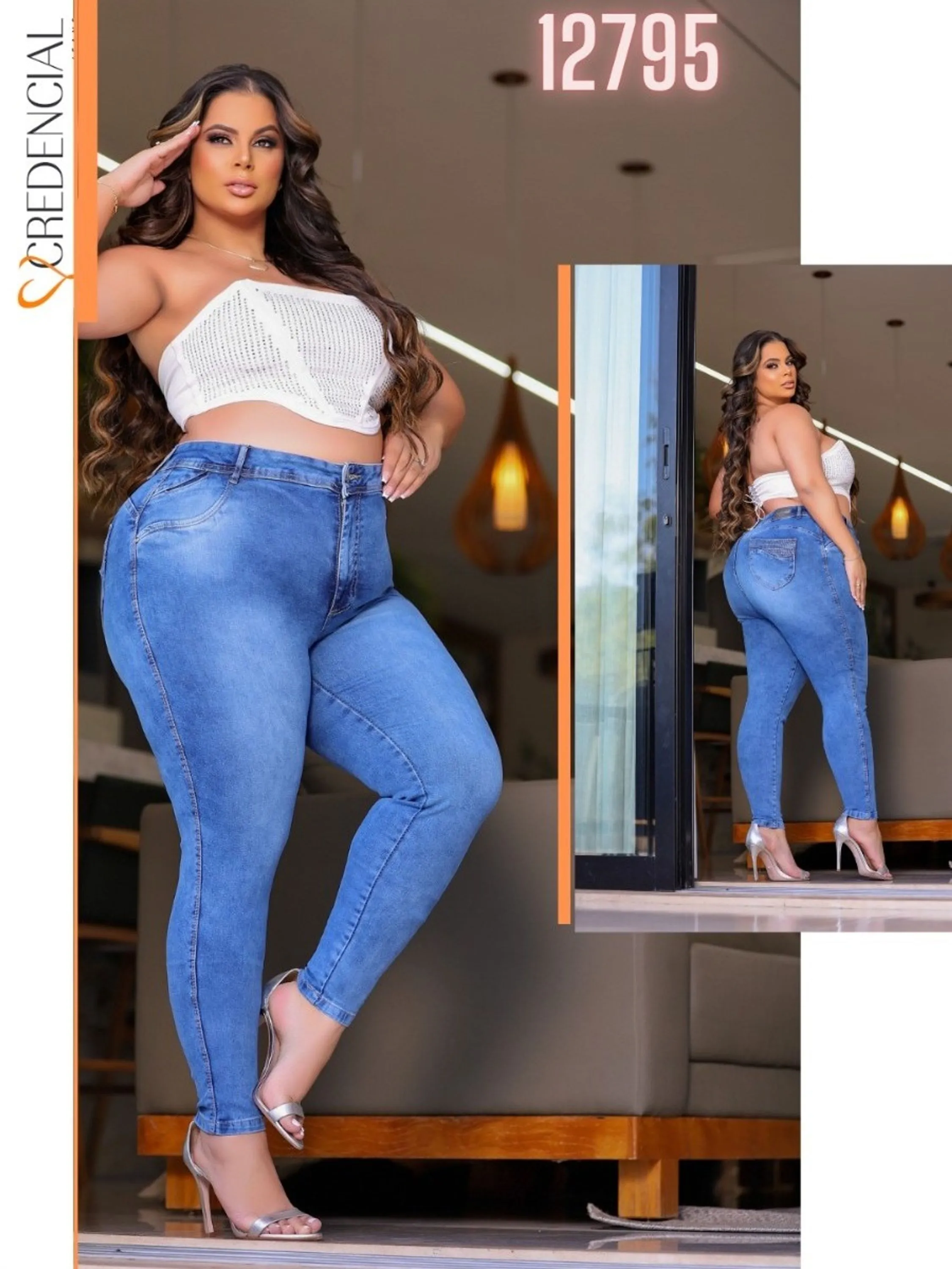 Calça Jeans Plus Size REF:12795