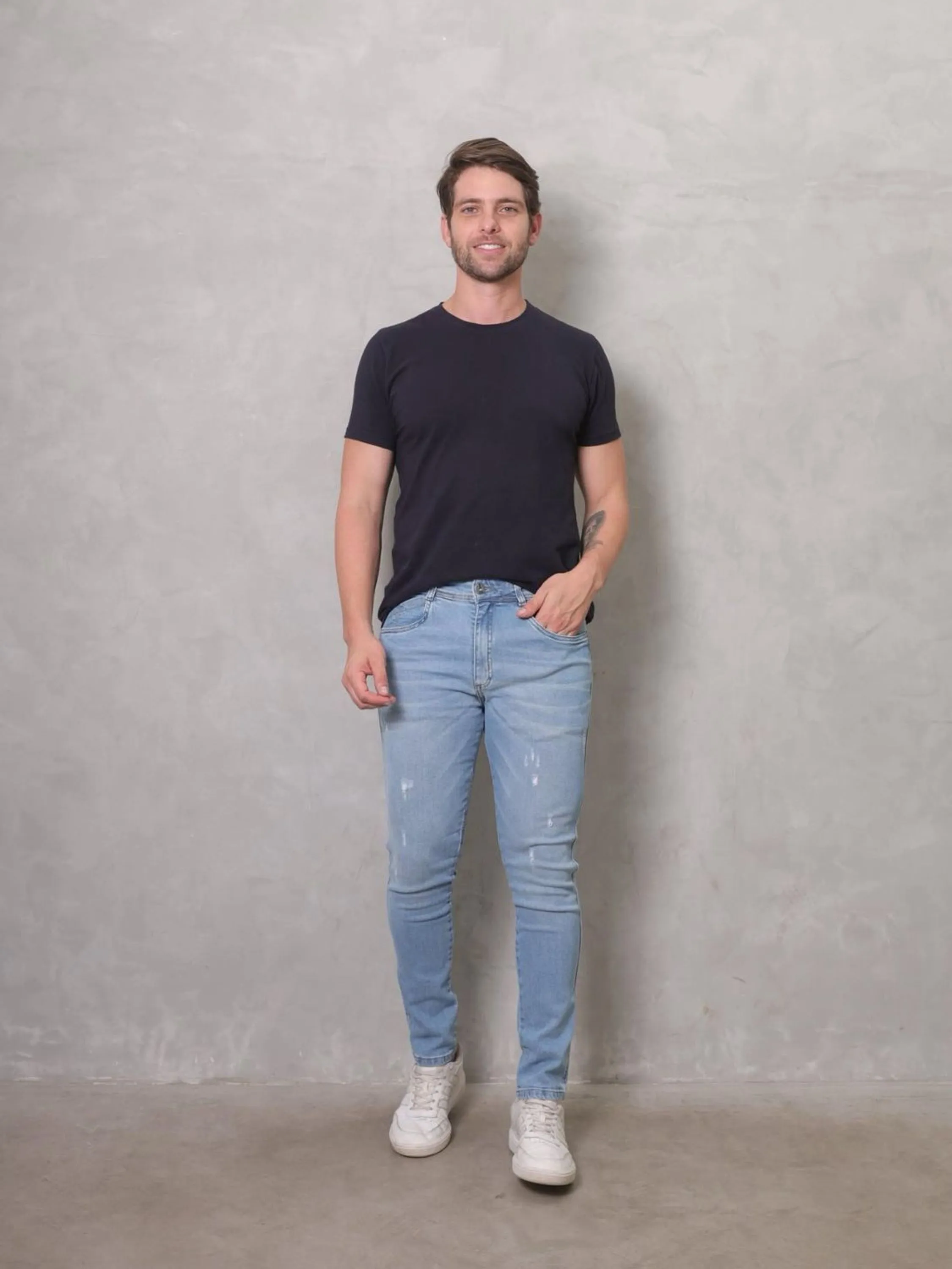 Calça jeans masculina 14058-B